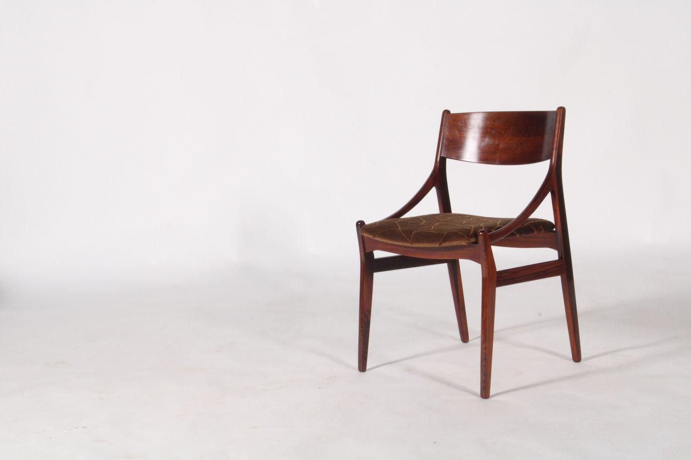 photo for sale Set Of Six Stunning Mid Century Danish Rosewood Chairs