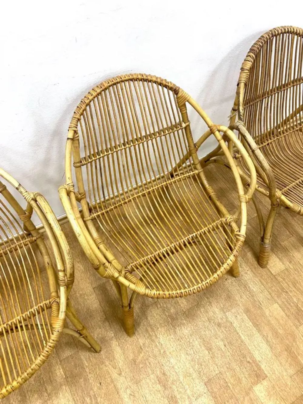Set Of 3 Retro Armchairs With Table, Alan Fuchs, 1960s, Czechoslovakia photo 560.0