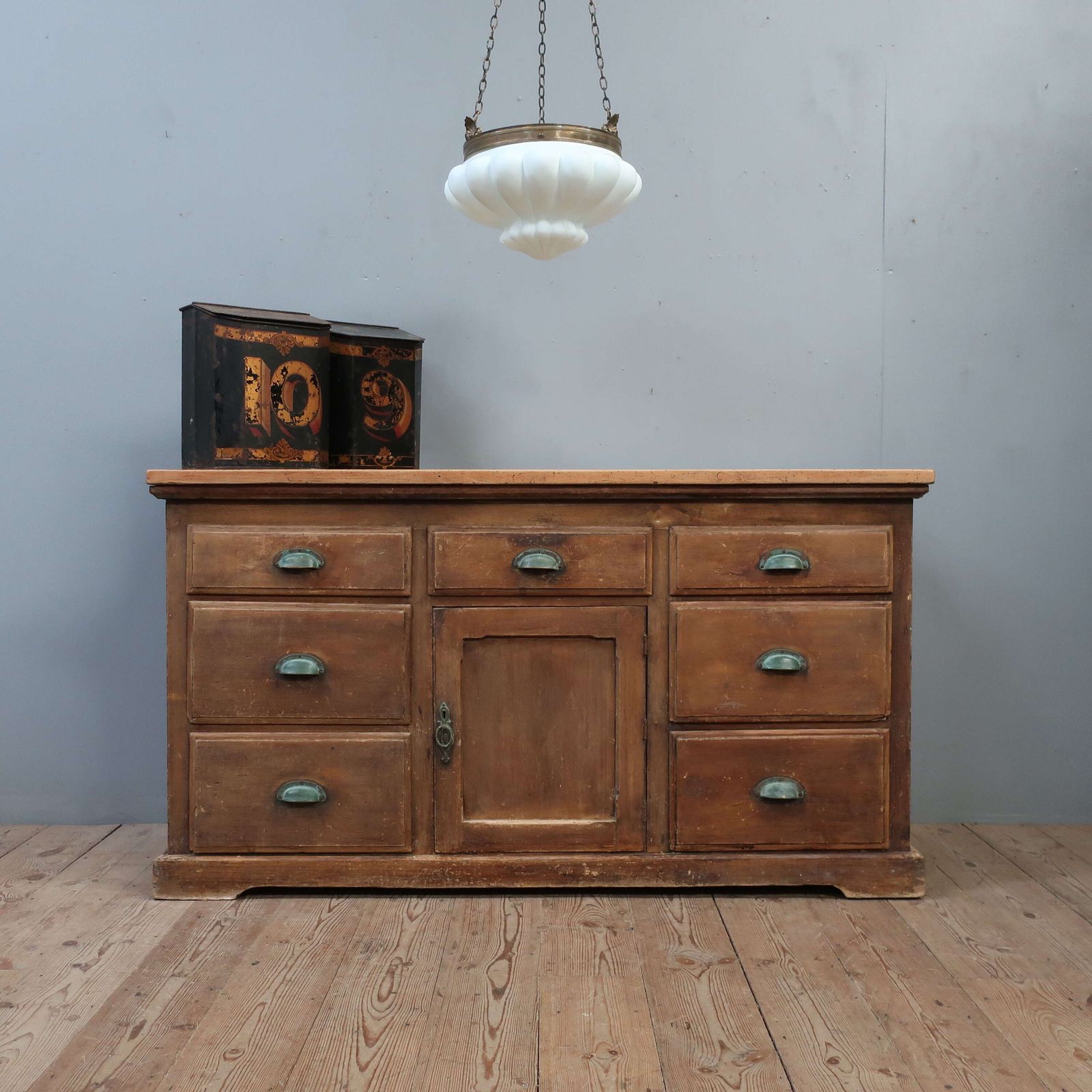 19th Century Dresser Base In Original Paint photo for sale
