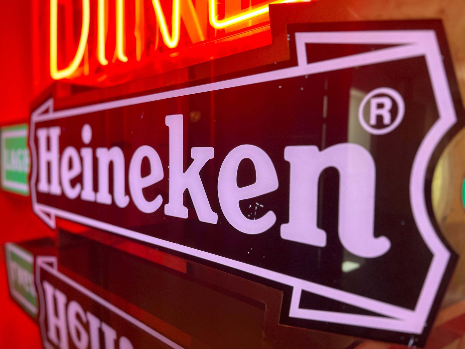 Heineken, Illuminated Lager And Beer Sign photo Home Decor