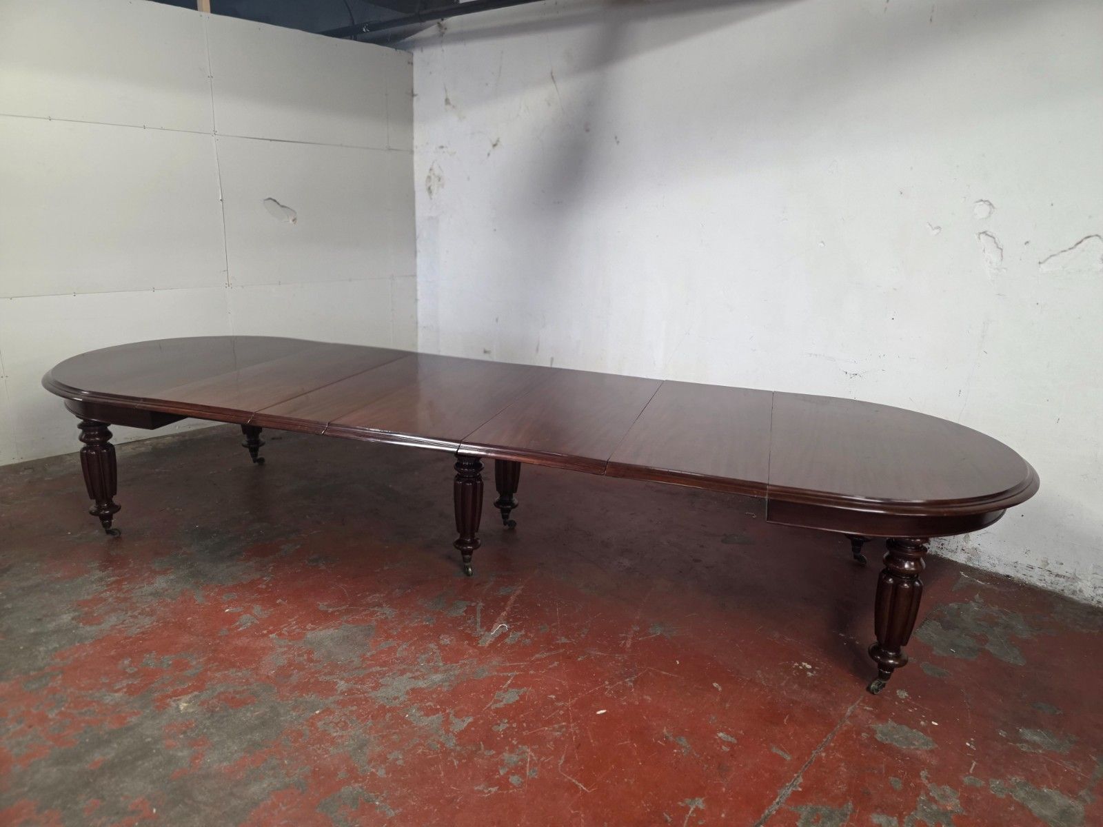 Antique Large William IV Mahogany Banquet/Extending Dining Table 1840s. photo furniture