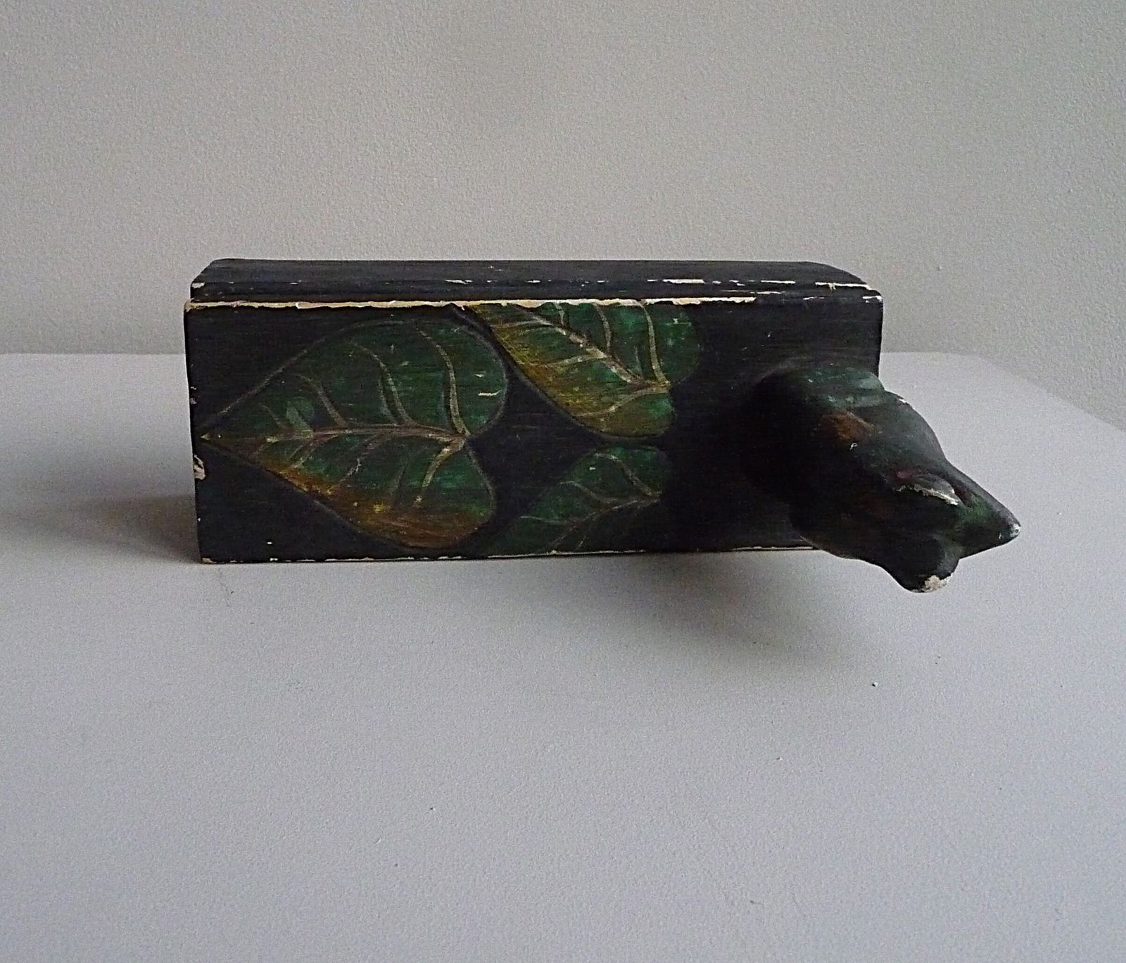 photo furniture Antique Scandinavian Handmade Painted Wooden Box