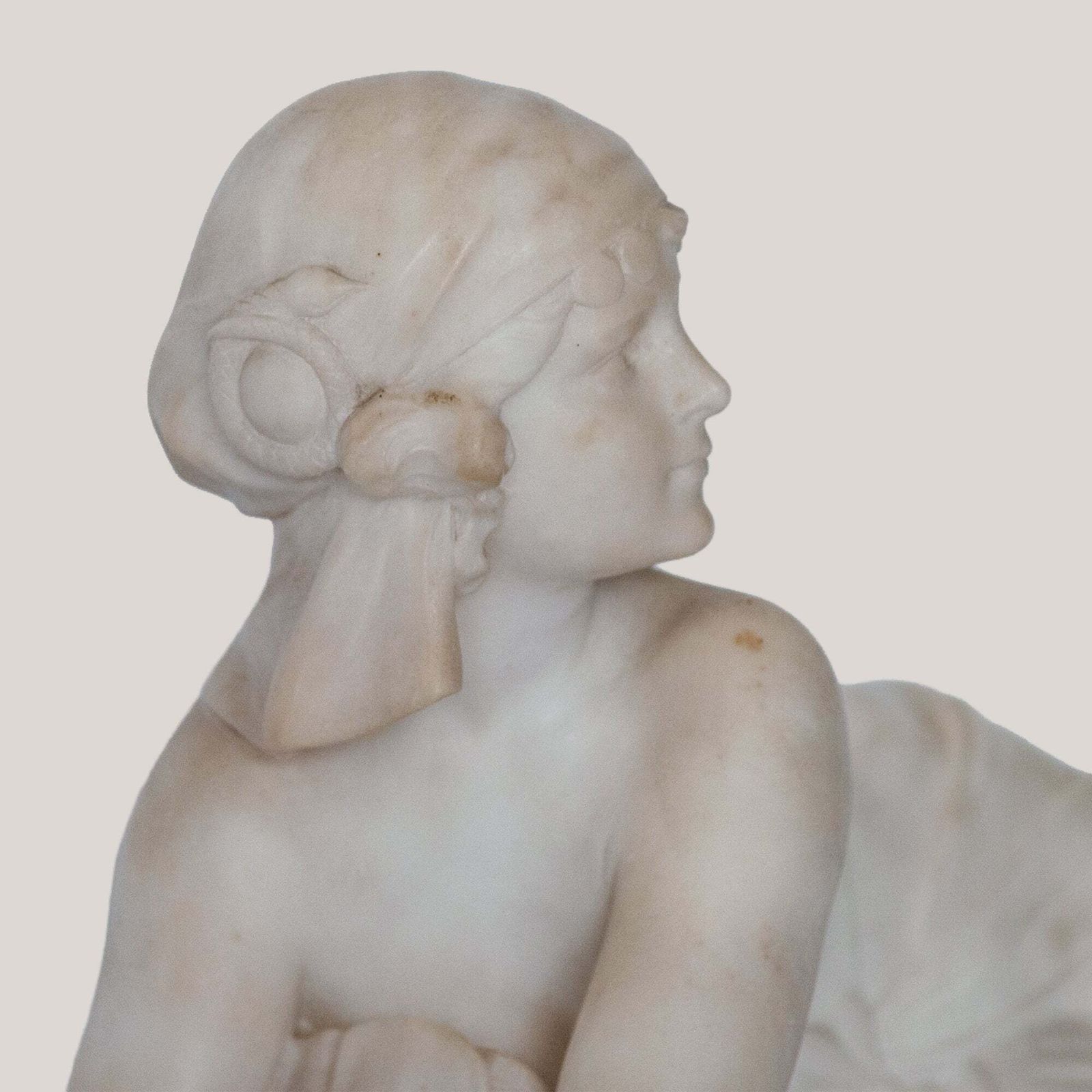 Vrouwenfiguur Op Mythisch Wezen – Gesigneerd C. Cipriani photo buy