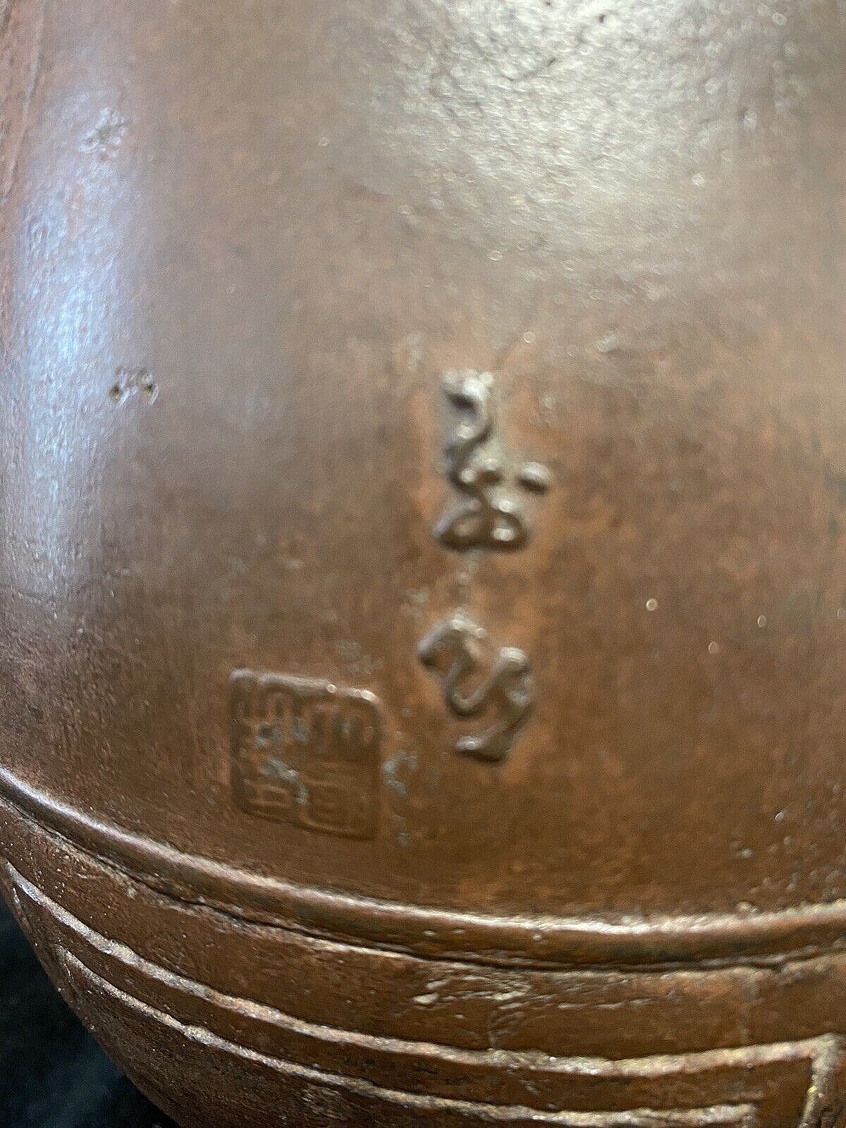 Oriental Finely Cast Vase With Waterscape Bamboo Boat House On Stilts photo for sale