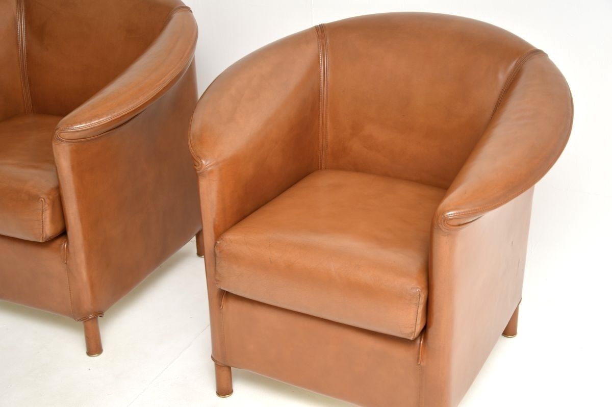 Pair Of Vintage Leather Armchairs By Wittmann photo 3835.0