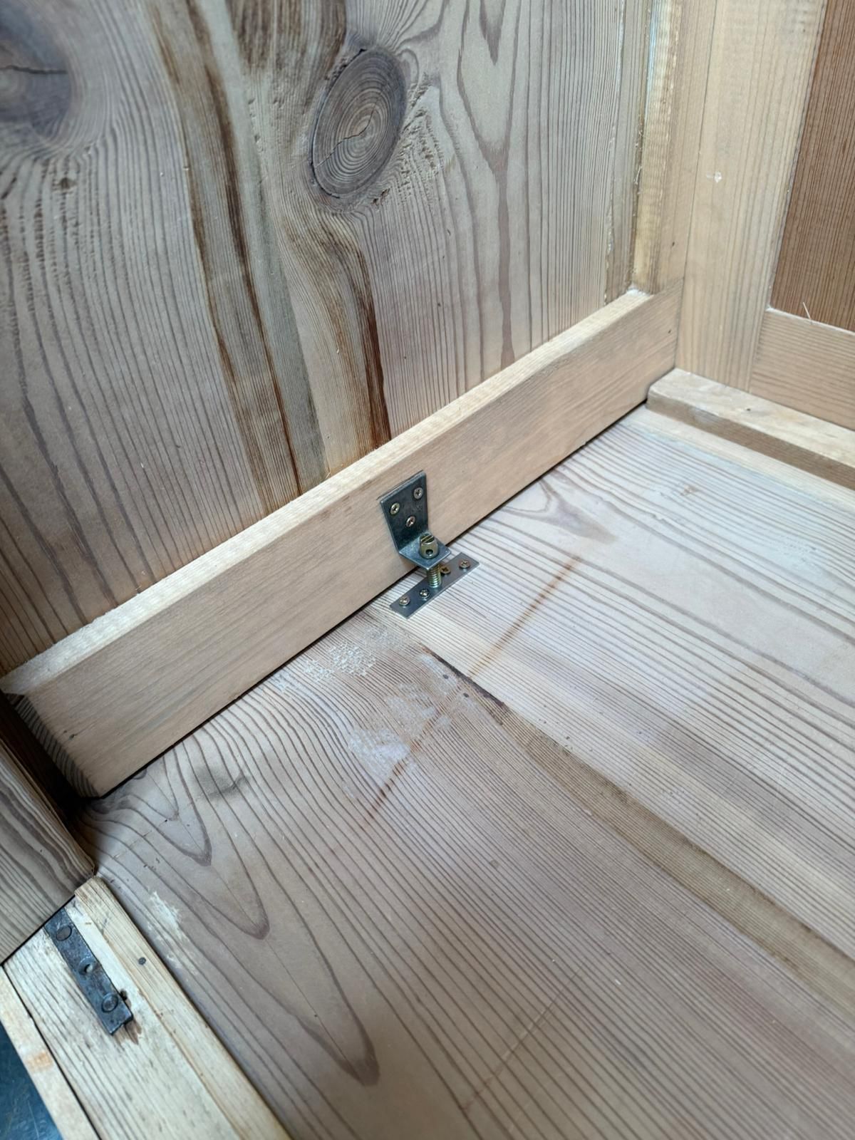 photo furniture A Quality Pair Of Antique Pine Reeded Knockdown Wardrobes To Wax /Paint