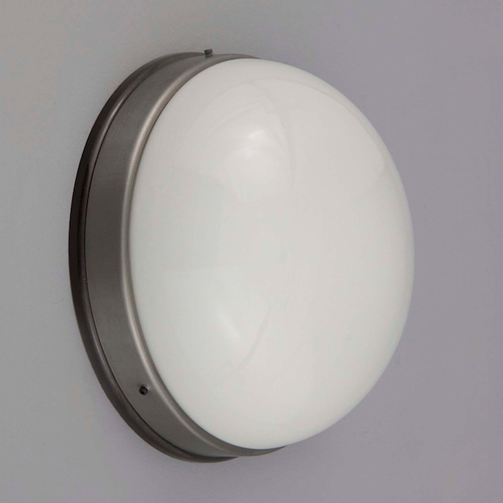 Flush Mount Round Opaline Wall Light   27cm