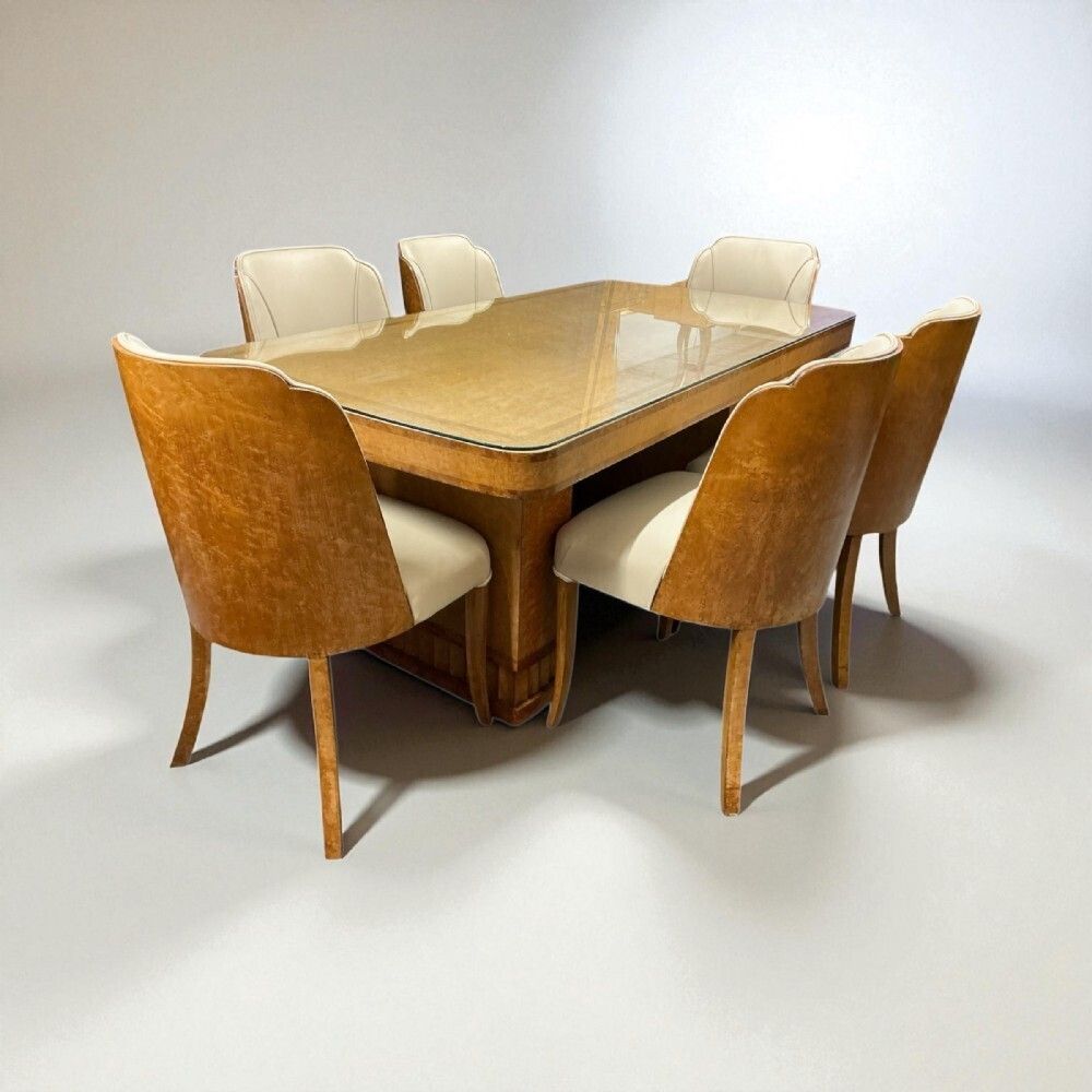 Art Deco Dining Table And Six Chairs By Harry And Lou Epstein photo buy