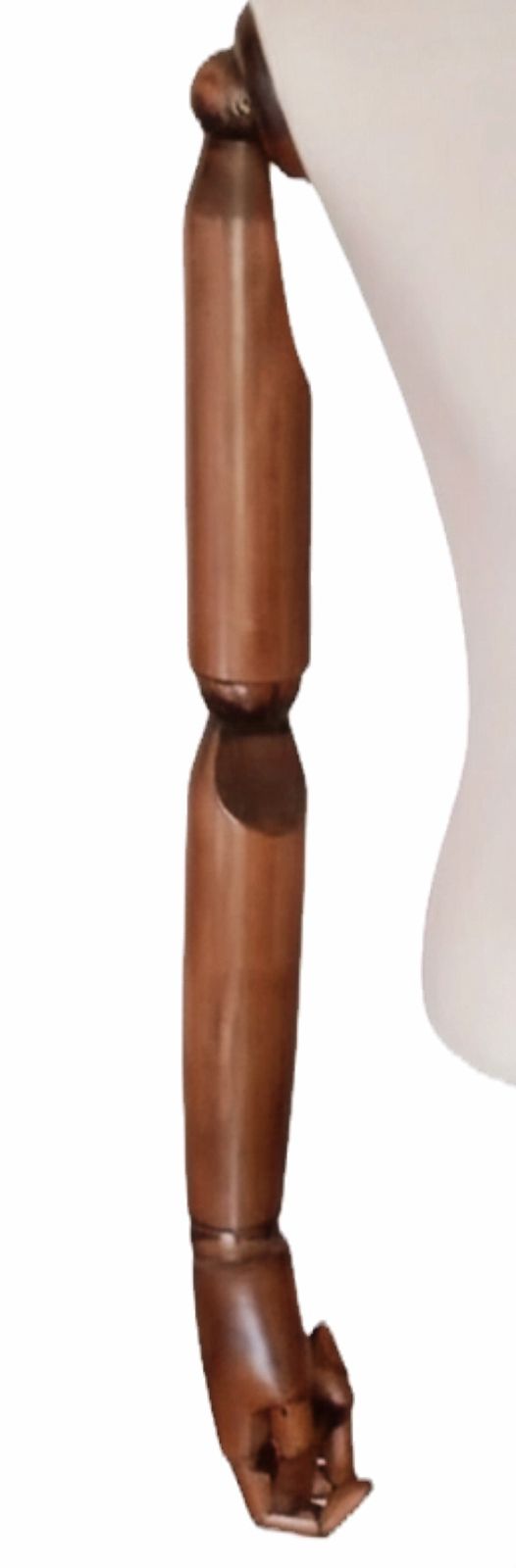 Vintage High End Male Mannequin Torso With Articulated Mahogany Arms. photo Home Decor