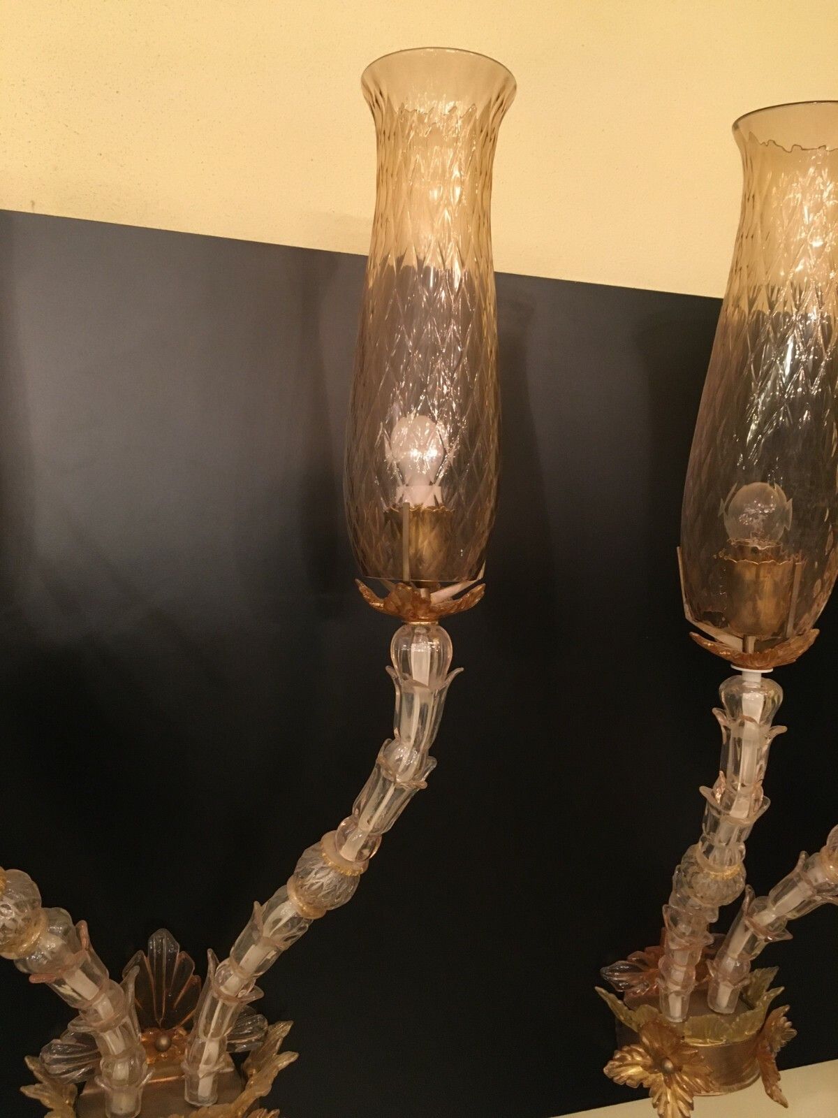 Pair Of "Seguso, Flavio Poli, Hotel Bristol", Merano Rezzonico. photo 14967.0