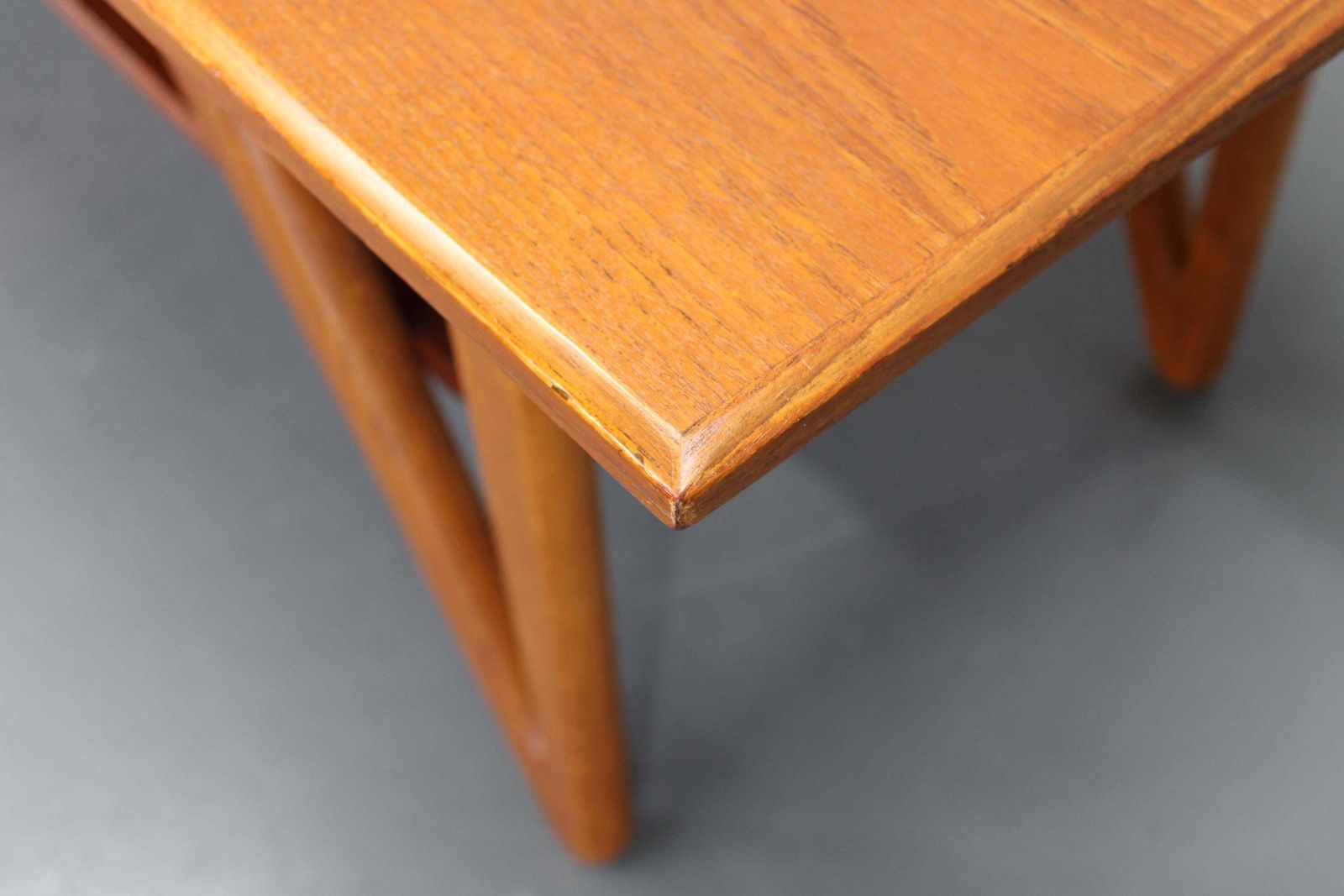 1960s Danish Coffee Table In Teak And Oak, Restored Scandinavian Modern Design photo buy