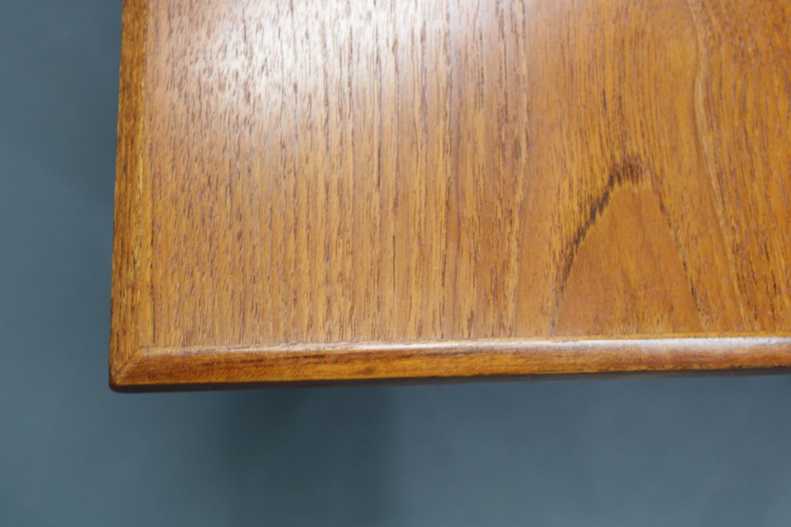 1960s Danish Coffee Table In Teak And Oak, Restored Scandinavian Modern Design photo vintage