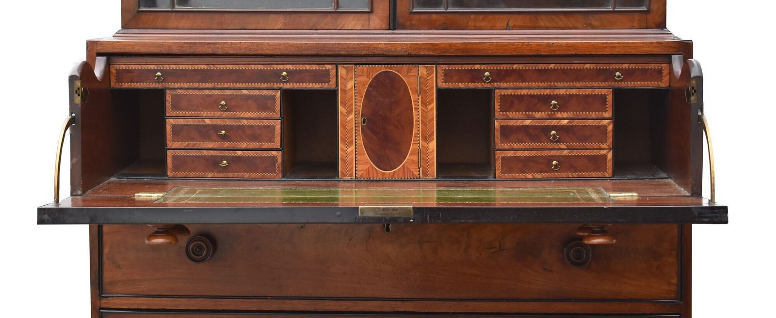 photo furniture George III Mahogany Secretaire Bookcase