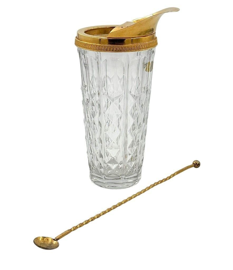 A 1950s Val Saint Lambert Crystal And Gold Plated Cocktail Jug photo buy