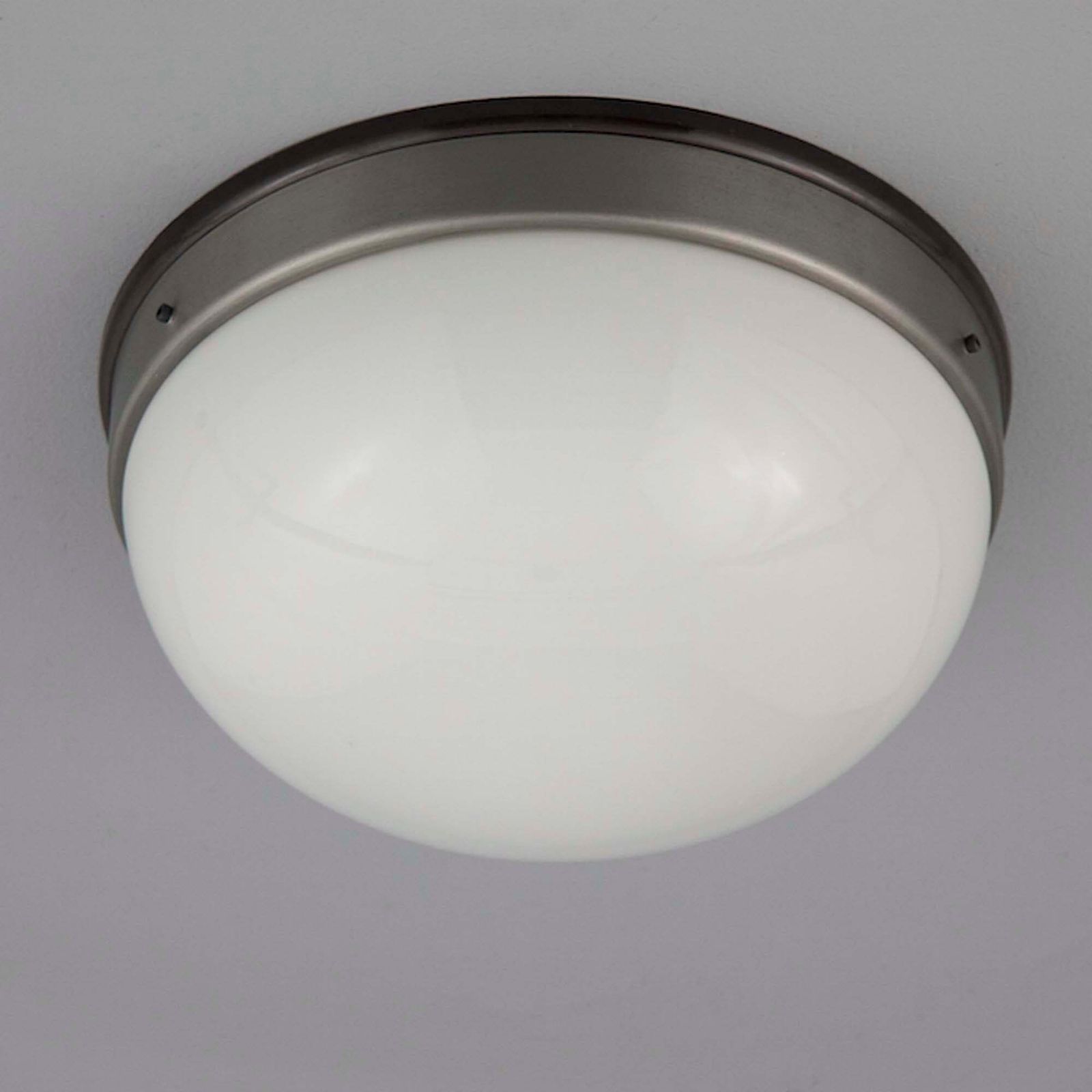 Round Flush Mount Opaline Ceiling Light   27cm