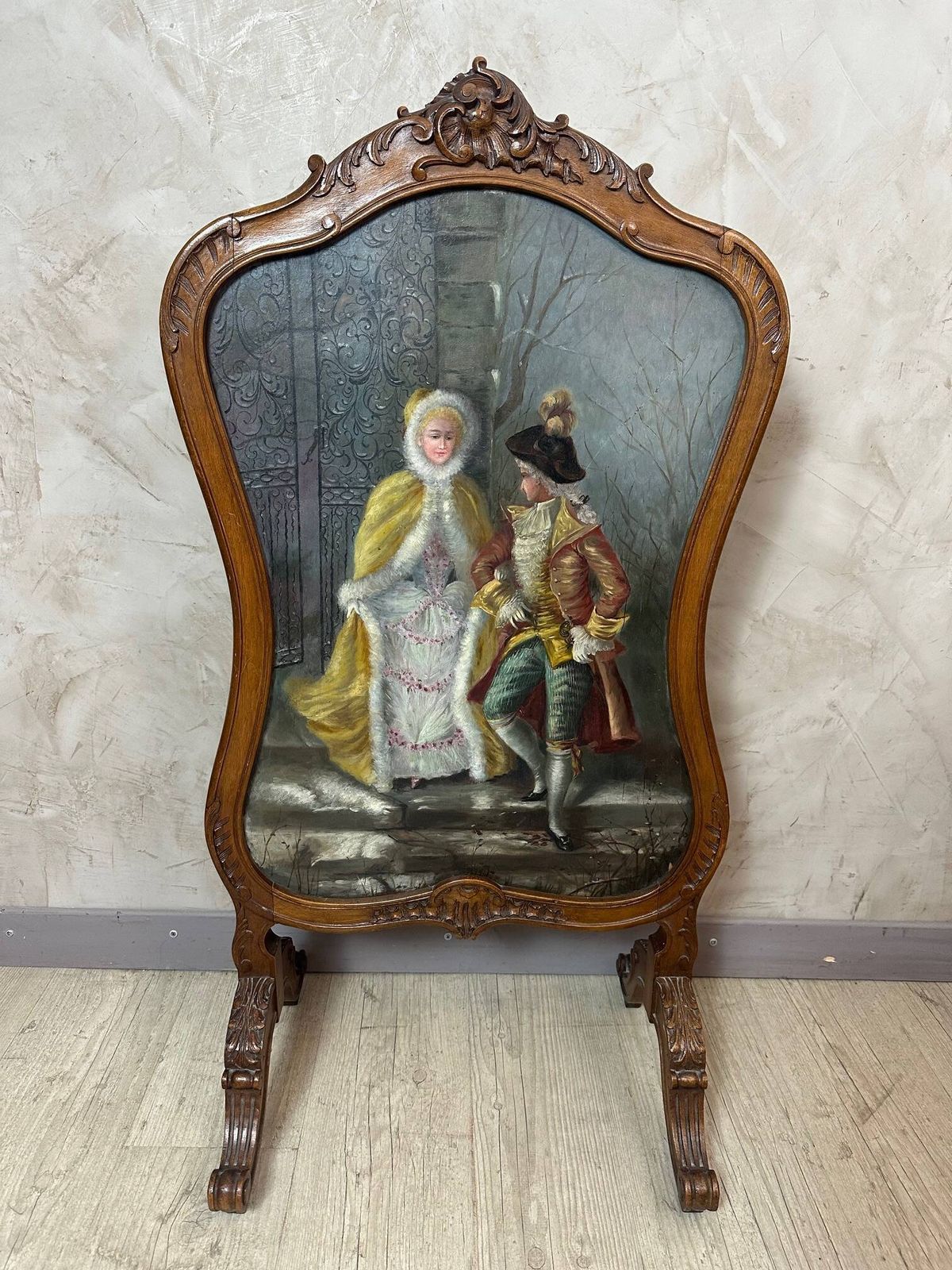 Louis XV Style Fire Screen, Early 20th Century photo furniture