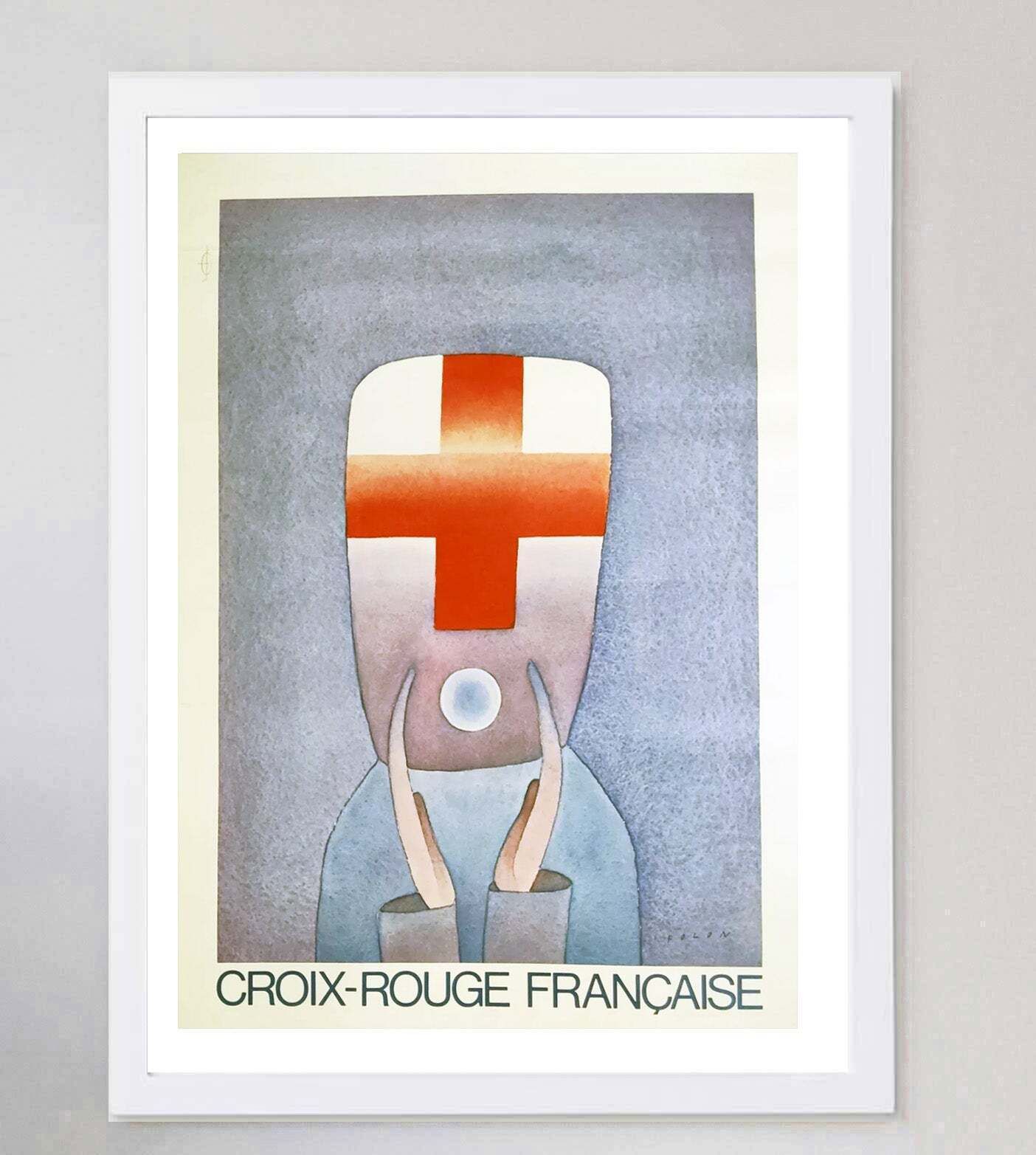 Folon   Croix Rouge Francaise Original Vintage Poster photo for sale