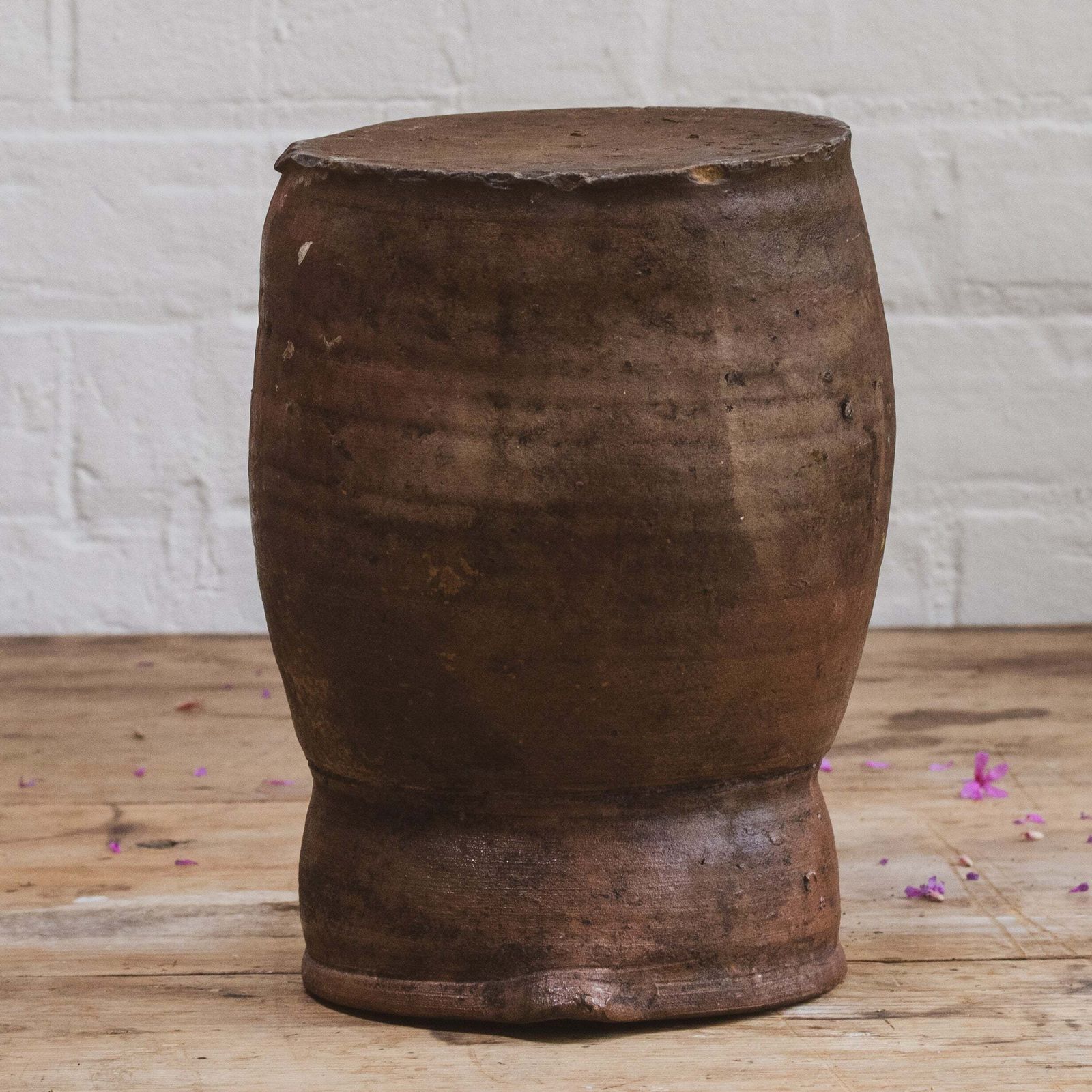 photo vinterior Large Antique French Stoneware Jug Pitcher