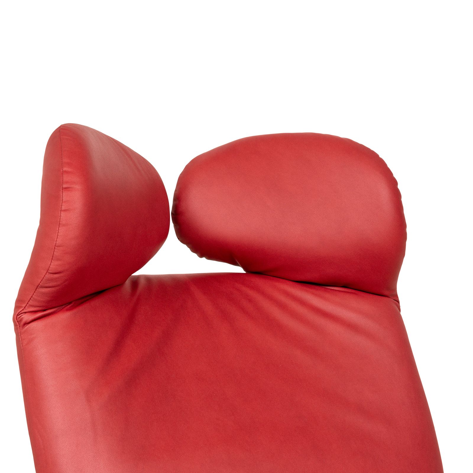 Cassina Wink Fauteuil Vegan Leer (Gavin 107) Rood Handmatige Functie Opnieuw Bekleed photo Meubels