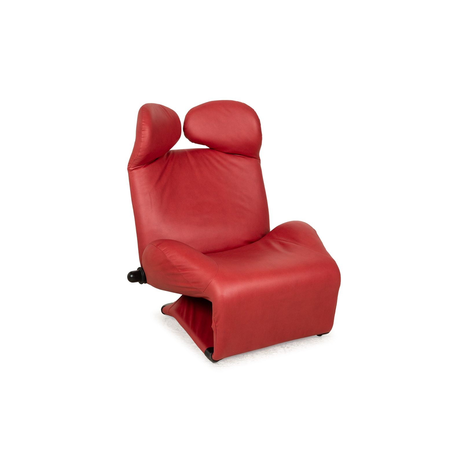 Cassina Wink Armchair Vegan Leather (Gavin 107) Red Manual Function Reupholstery photo vinterior