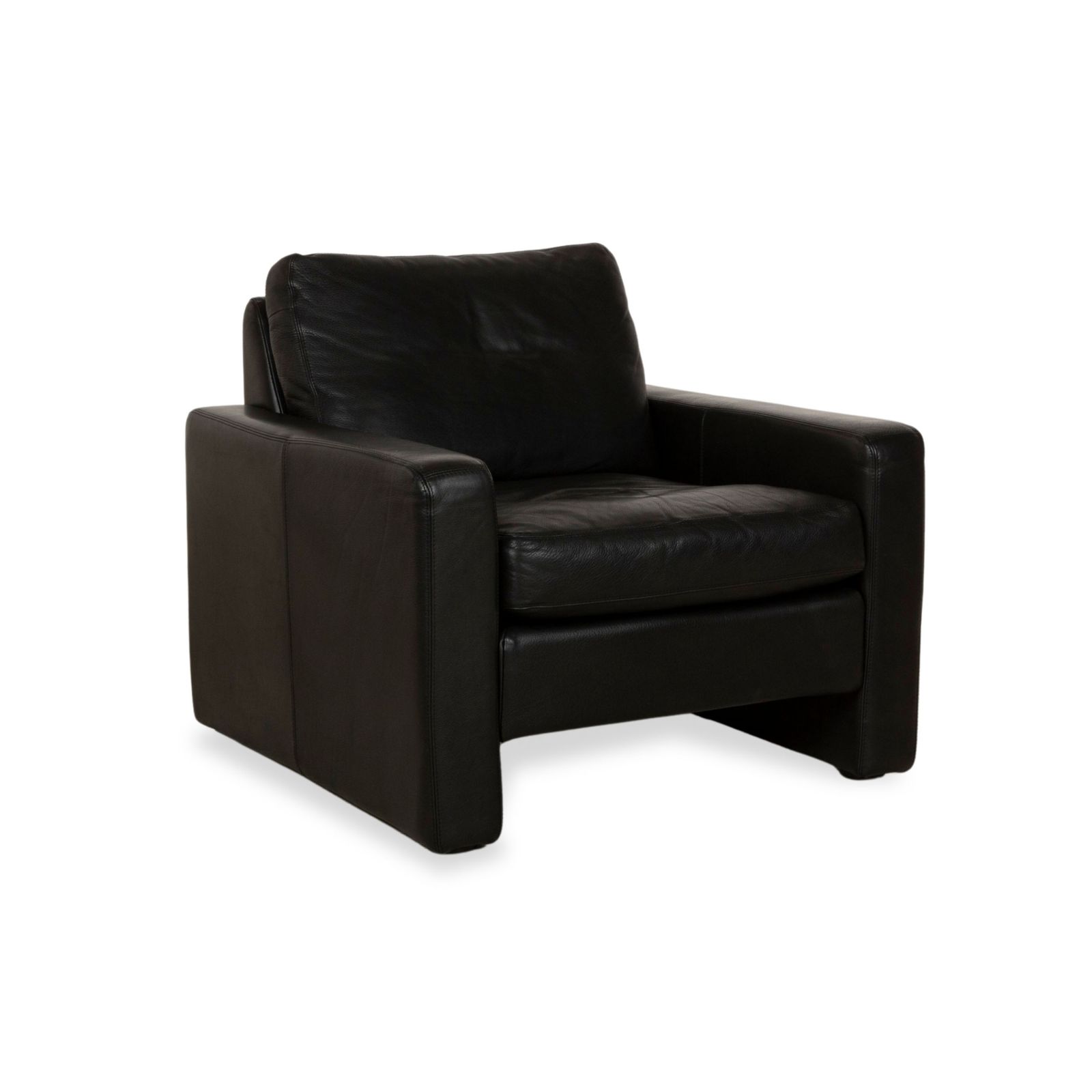 Cor Conseta Leather Armchair Black Manual Function