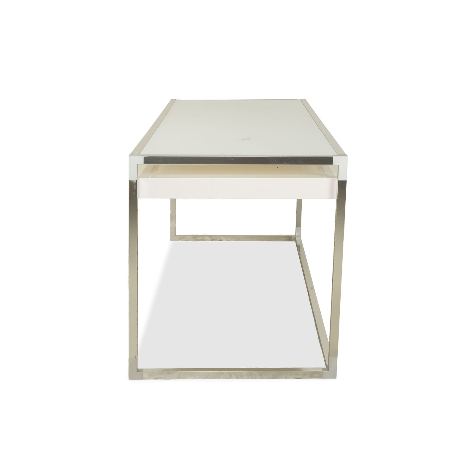 Mobilier Bureau Ligne Roset Contour en verre blanc, home office photo