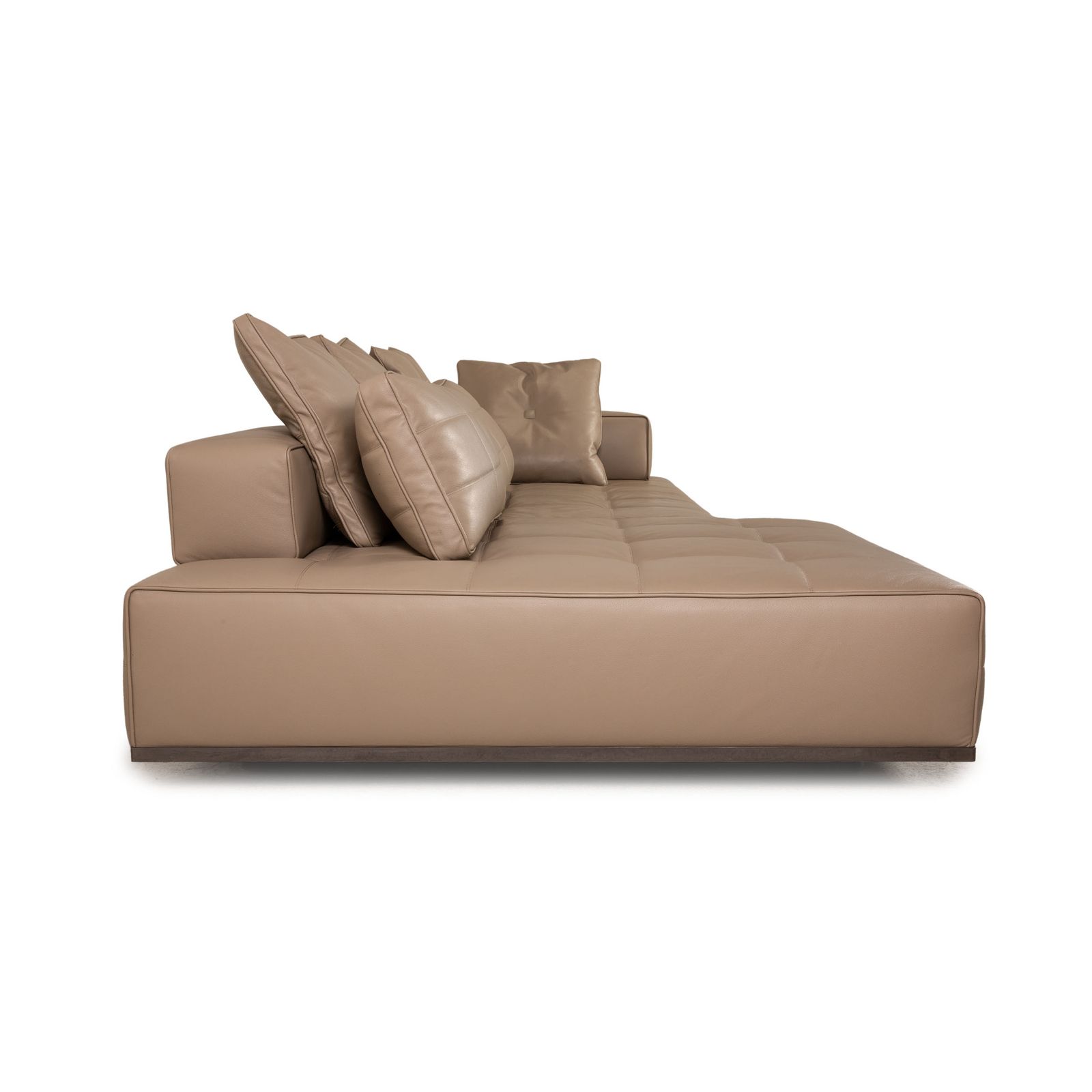 Minotti Lawrence Clan Leather Beige Corner Sofa photo vinterior