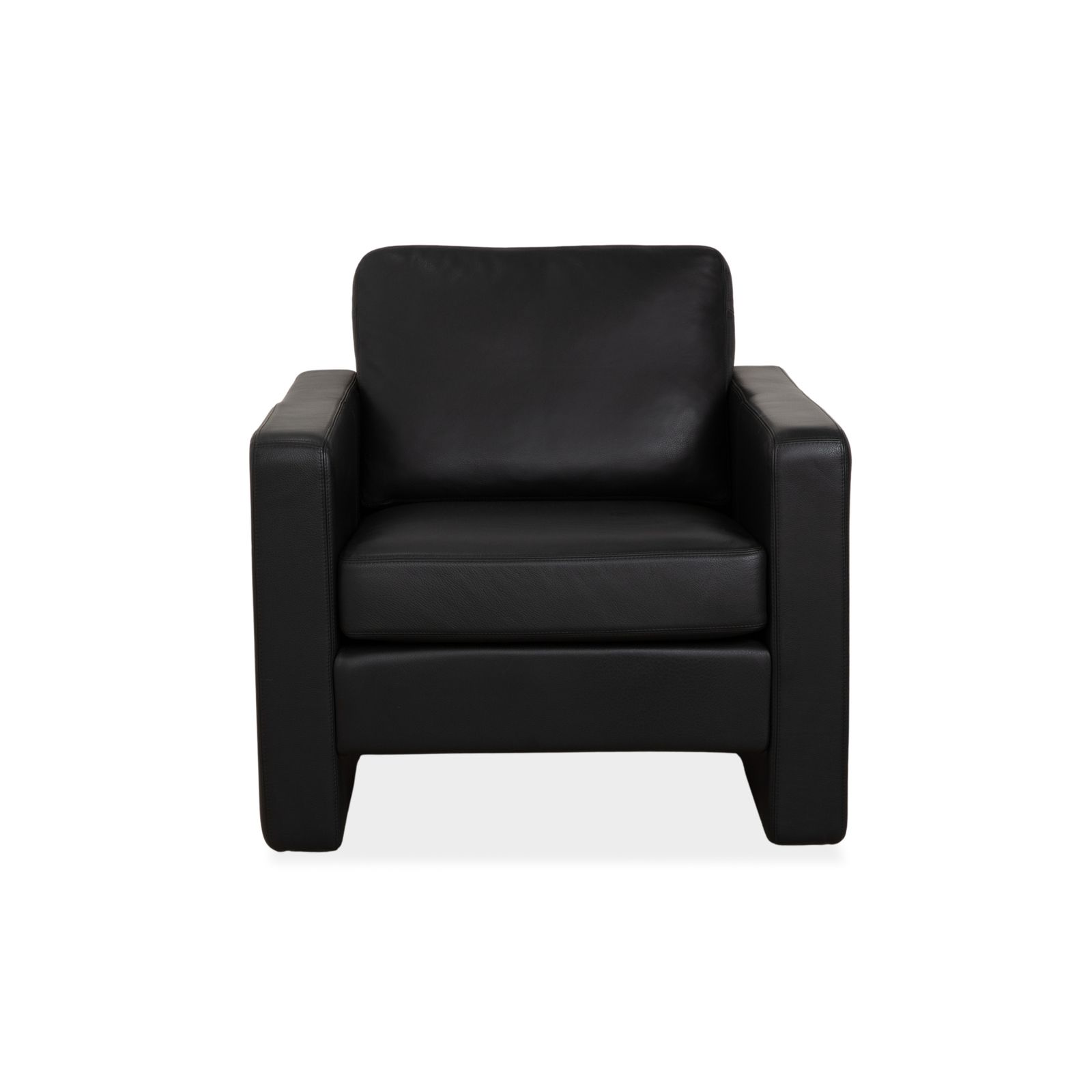 photo furniture Cor Conseta Leather Armchair Black
