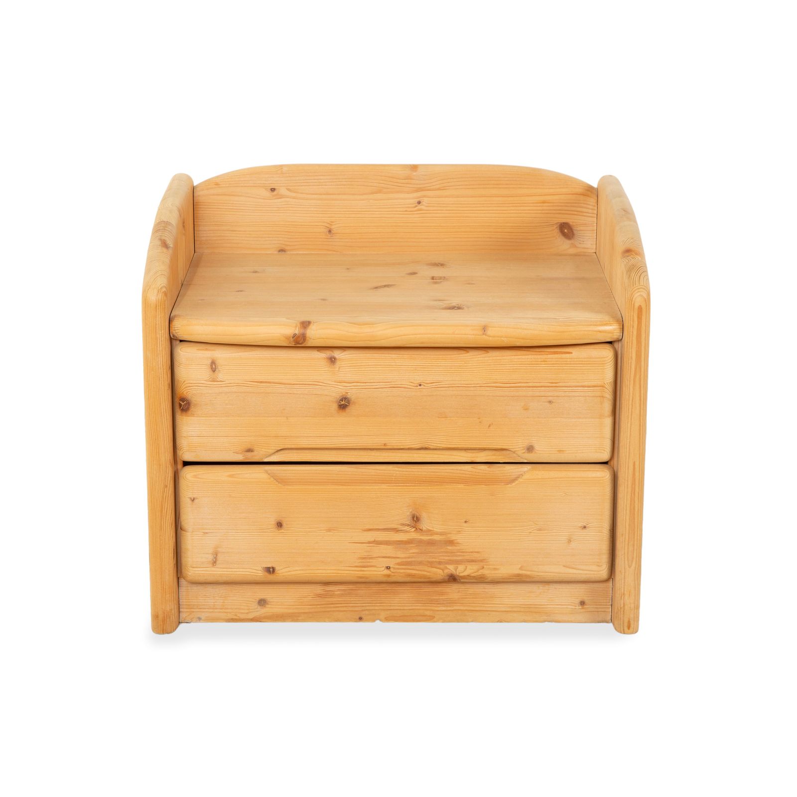 Table de chevet Team7 en bois brun photo vintage