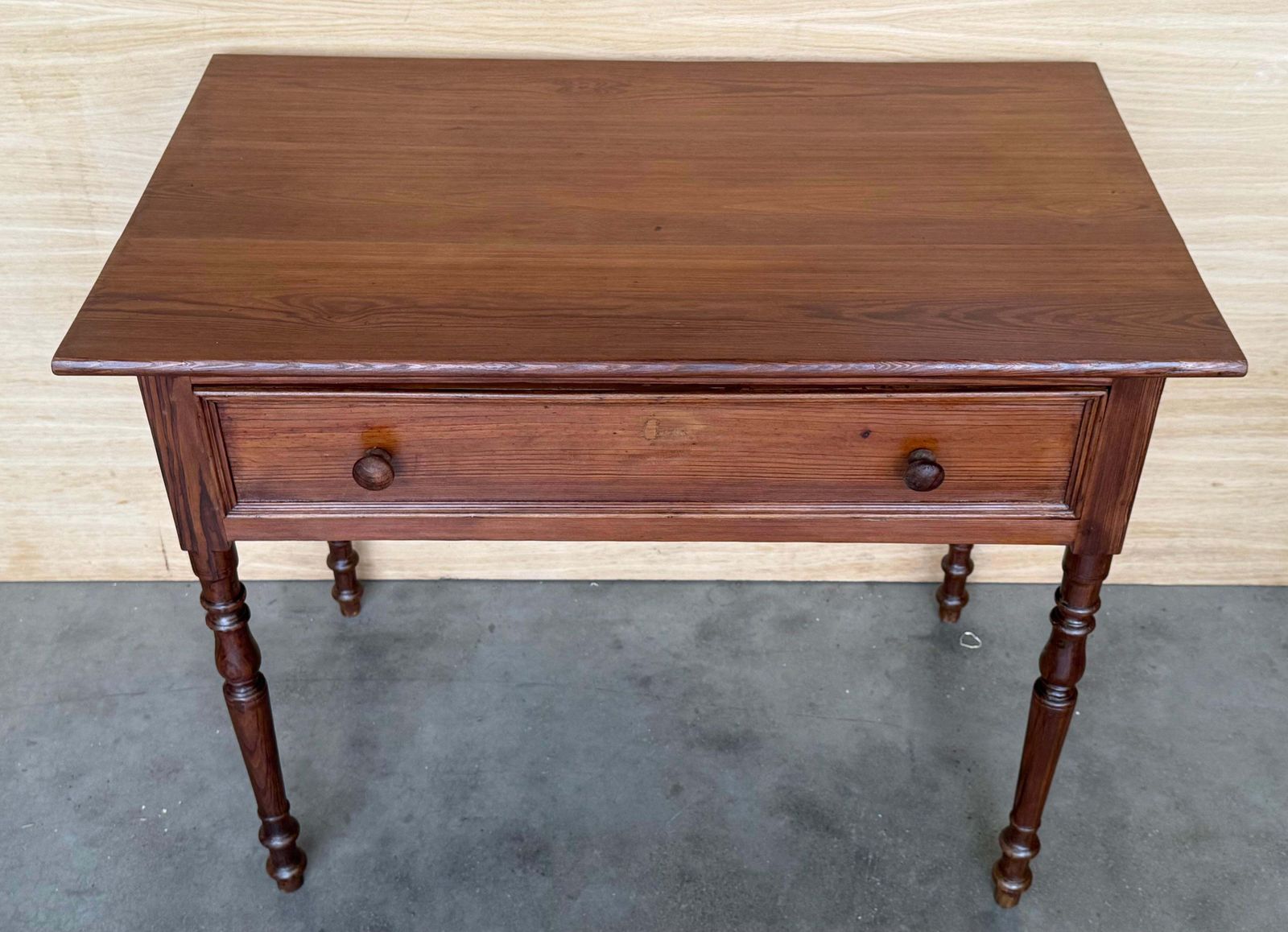 Table console ou table de canapé espagnole rustique en pin « Mobila », avec tiroir photo Mobilier