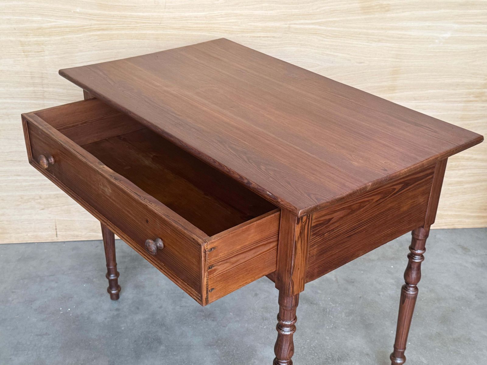Mobilier Table console ou table de canapé espagnole rustique en pin « Mobila », avec tiroir photo