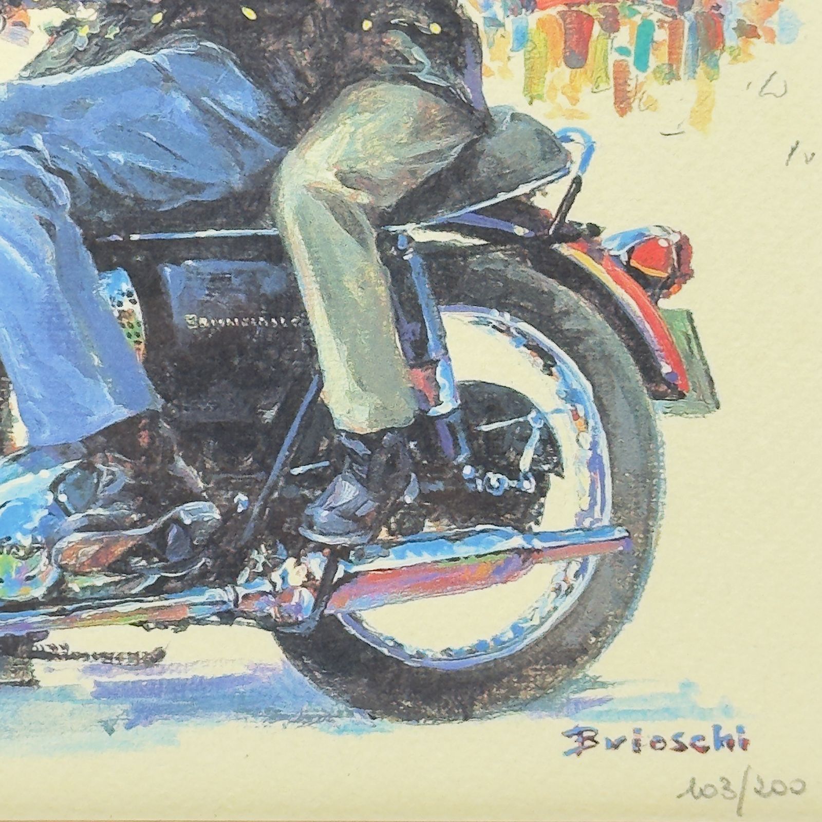 Limited Edition Lithograph 103/200 By Brioschi, Italy, 1970s photo for sale