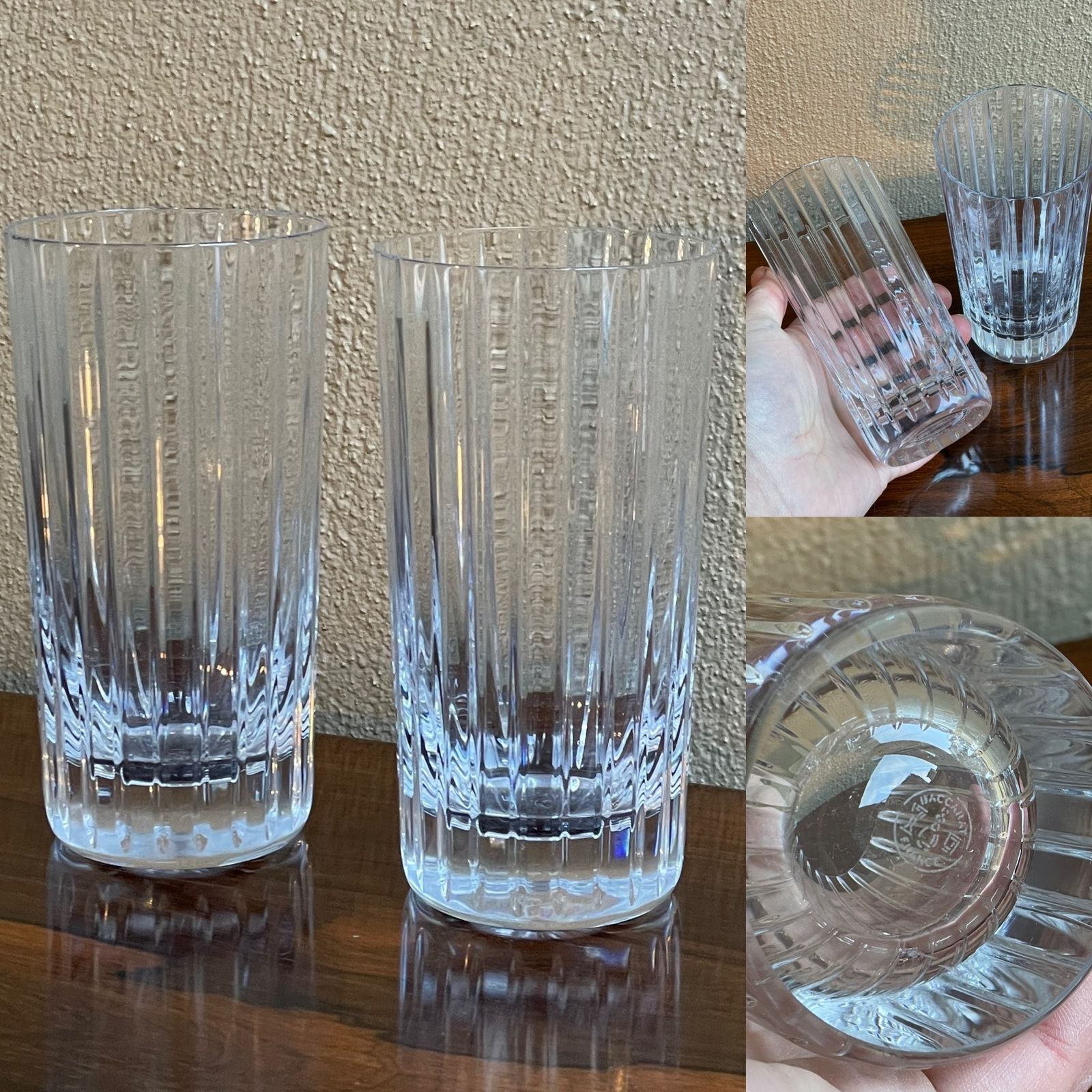 Set Of Two Baccarat Harmonie Highball Glasses photo Home Decor