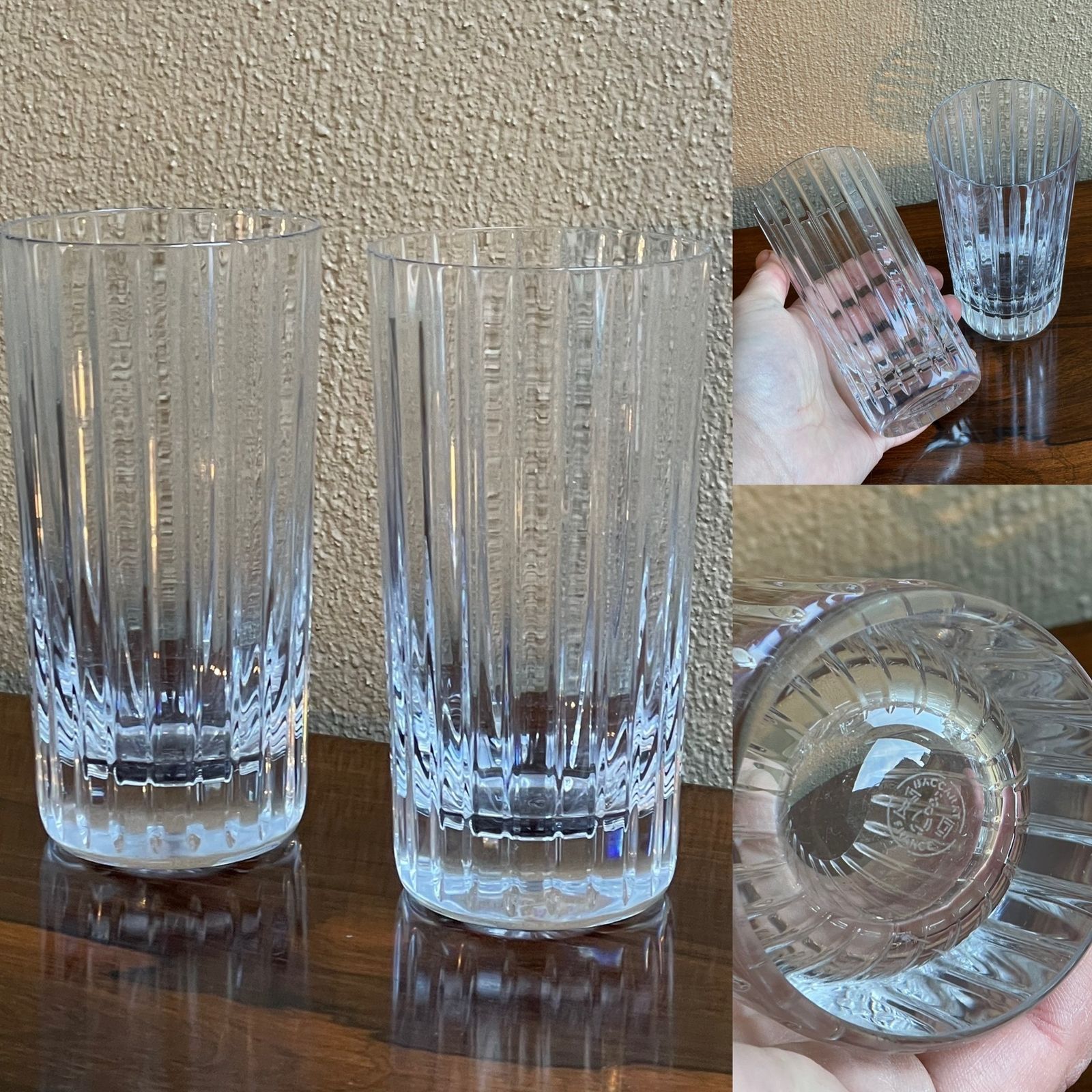 Set Of Two Baccarat Harmonie Highball Glasses photo 240.0