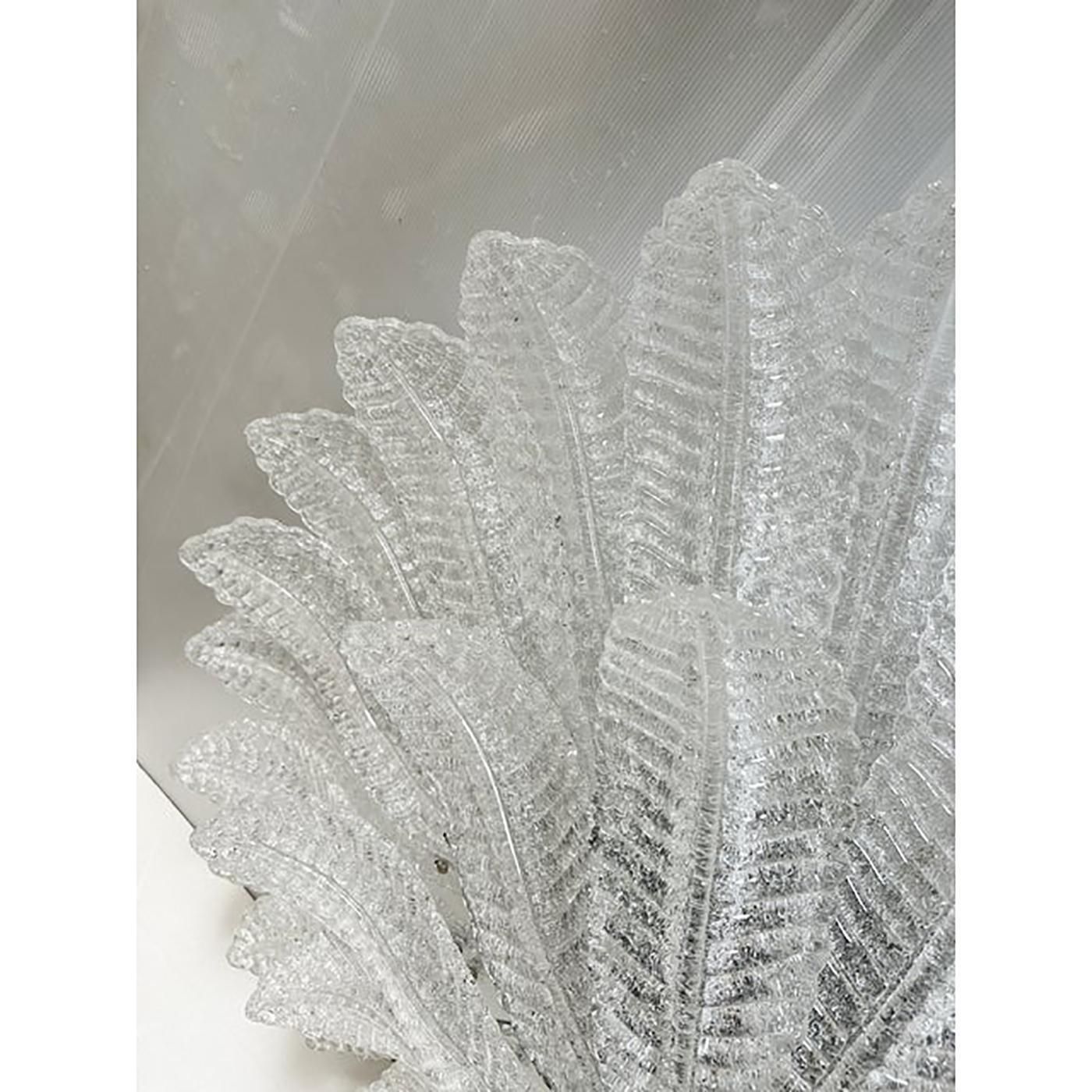 Monumental Venetian Leaves Flush Mount In Murano Style Glass By Simoeng photo furniture