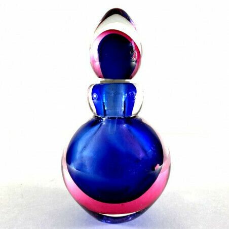 Murano Sommerso Perfume Bottle 70s
