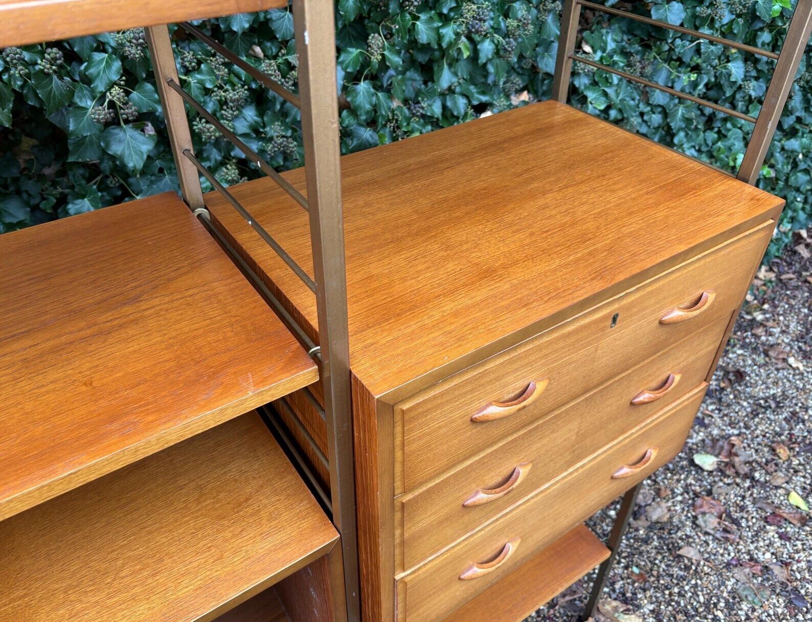 photo furniture Mid Century Ladderax Modular Shelving Unit By Staples
