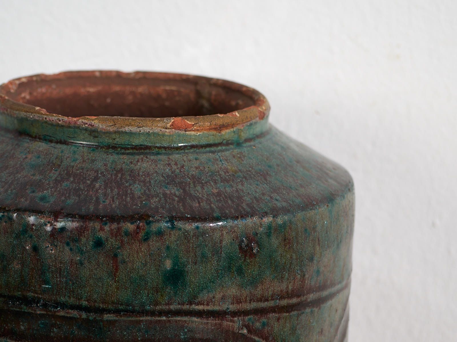 Antique Oriental Vase With Floral Relief (C.1820) #38 photo furniture