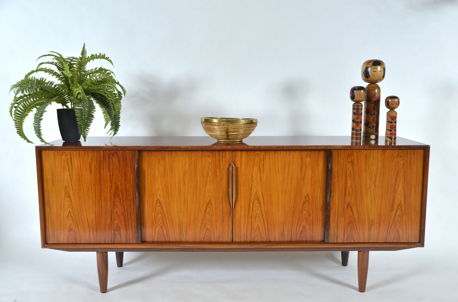 1960s Danish Rosewood Birch Sideboard Gunni Omann Axel Christensen Odder Aco Mobler photo Furniture