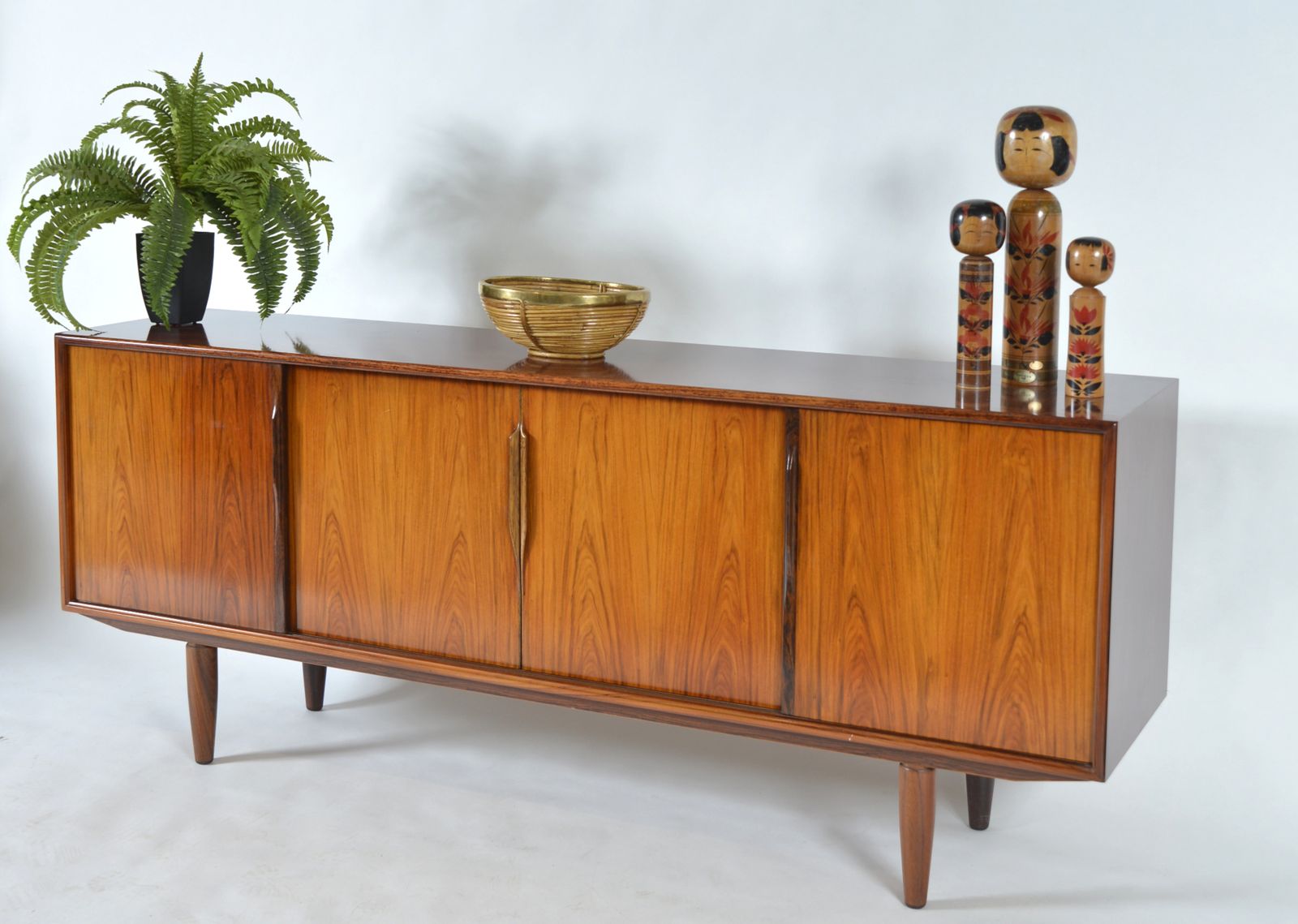 1960s Danish Rosewood Birch Sideboard Gunni Omann Axel Christensen Odder Aco Mobler photo vintage