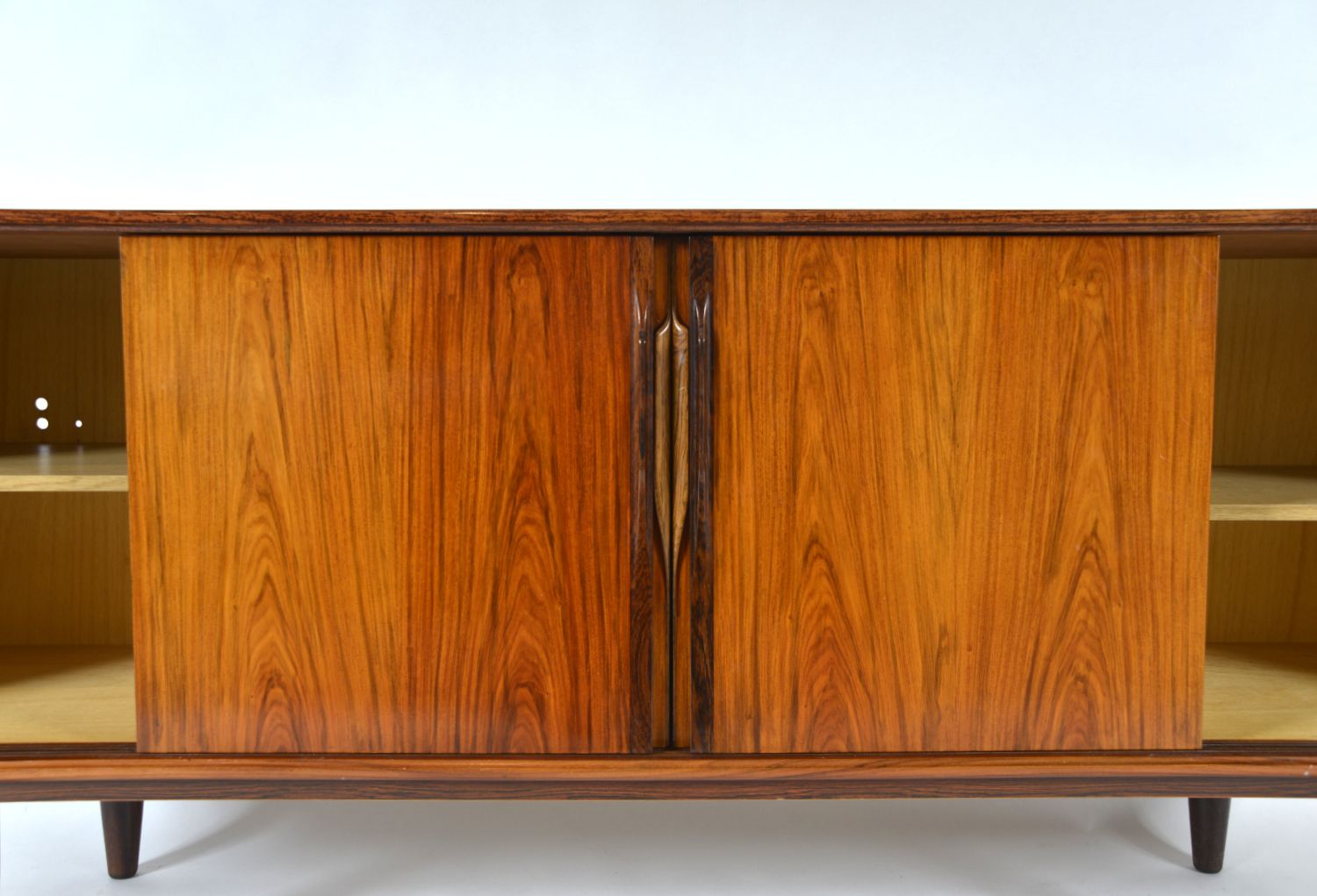 photo buy 1960s Danish Rosewood Birch Sideboard Gunni Omann Axel Christensen Odder Aco Mobler