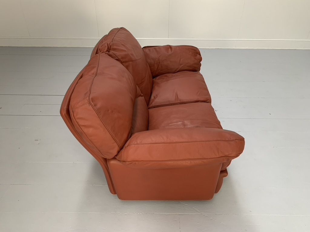 photo furniture Poltrona Frau “Poppy” 2 Seat Sofa & Armchair – In Buffalo Leather