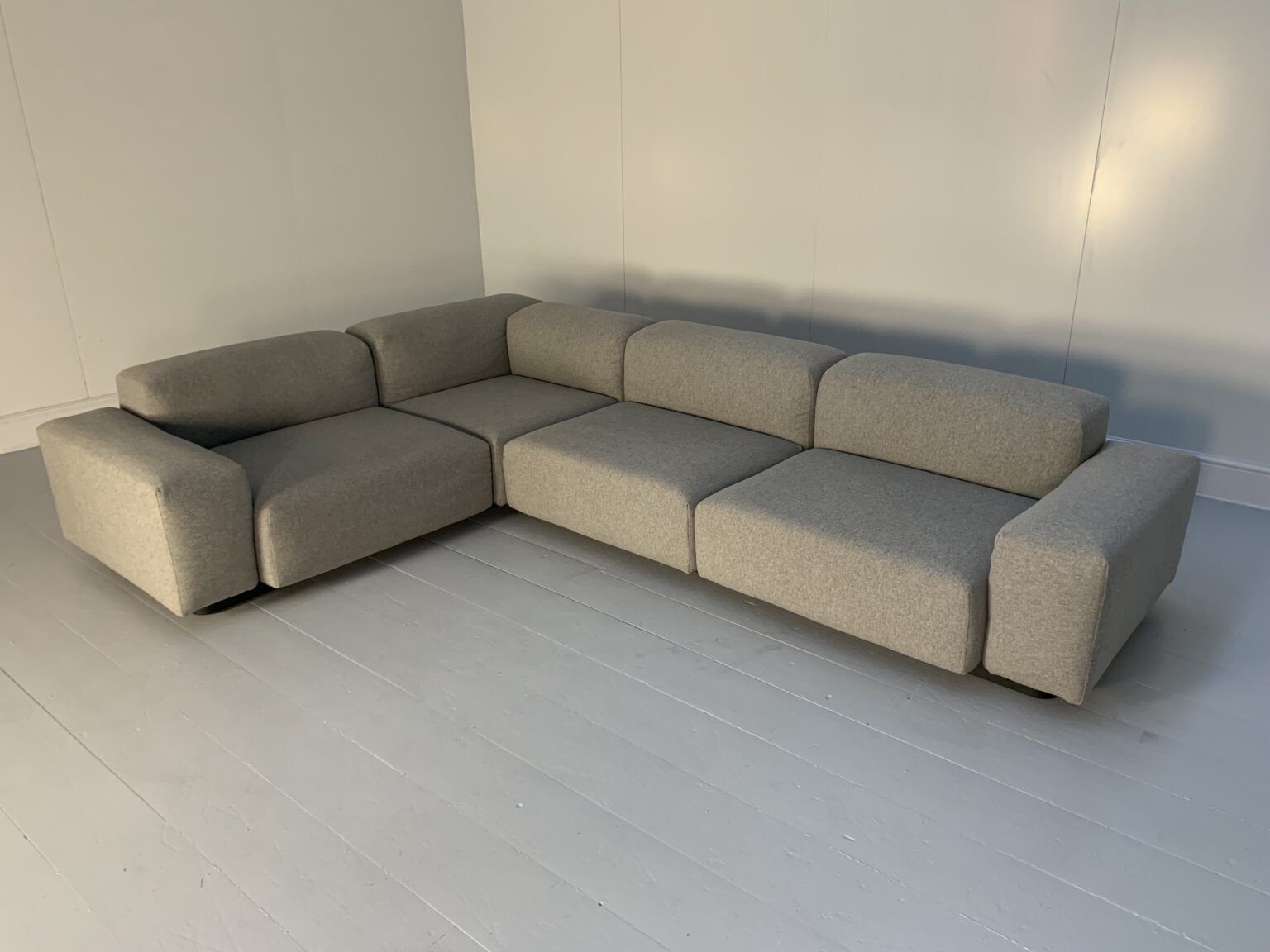 Vitra “Place” L Shape Sofa – In “Cosy” Grey Wool photo furniture