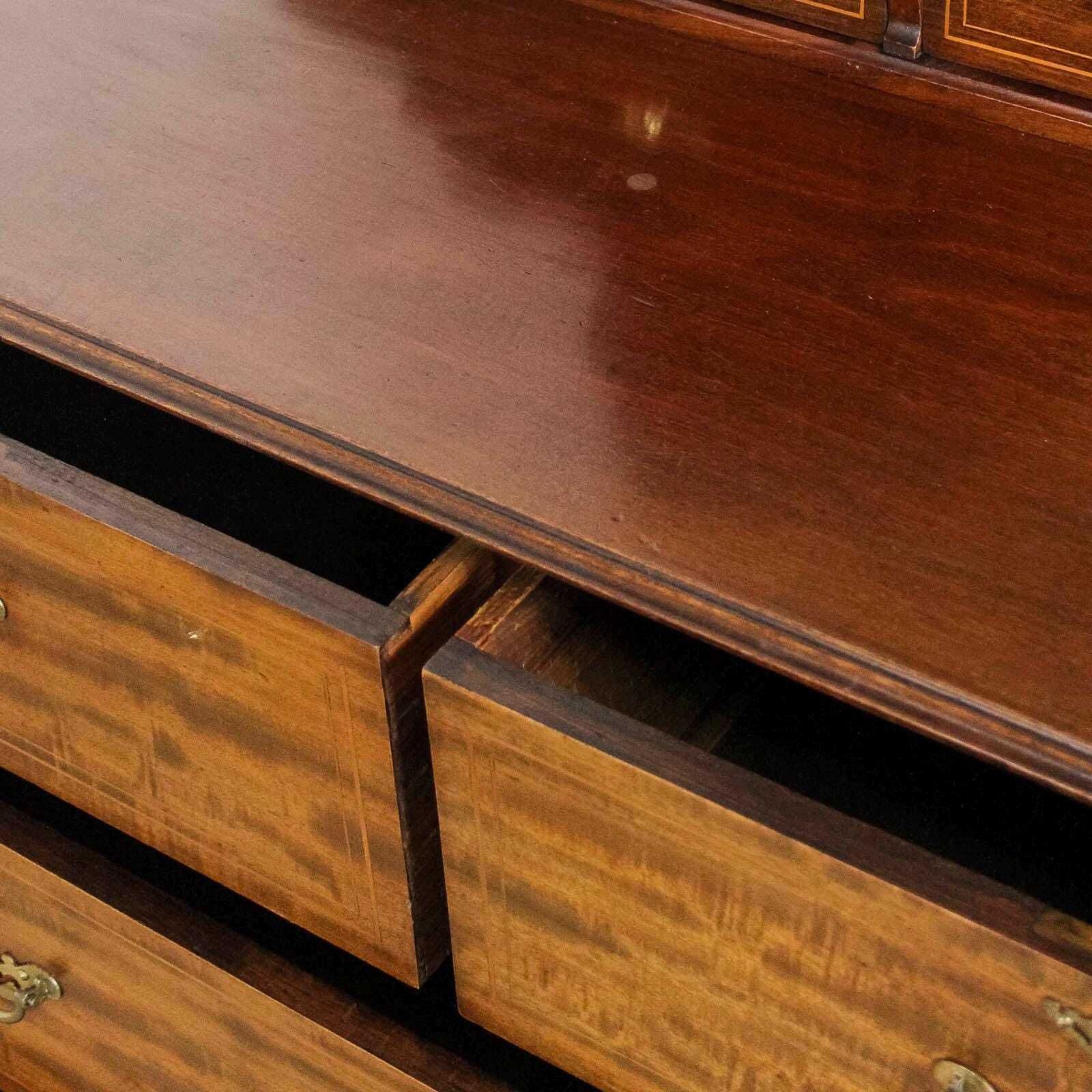 Antique Edwardian Mahogany Dressing Table Chest Of Drawers | Dressing Room Furniture | Antique Storage | Dresser Tables (M 6479) photo 595.0
