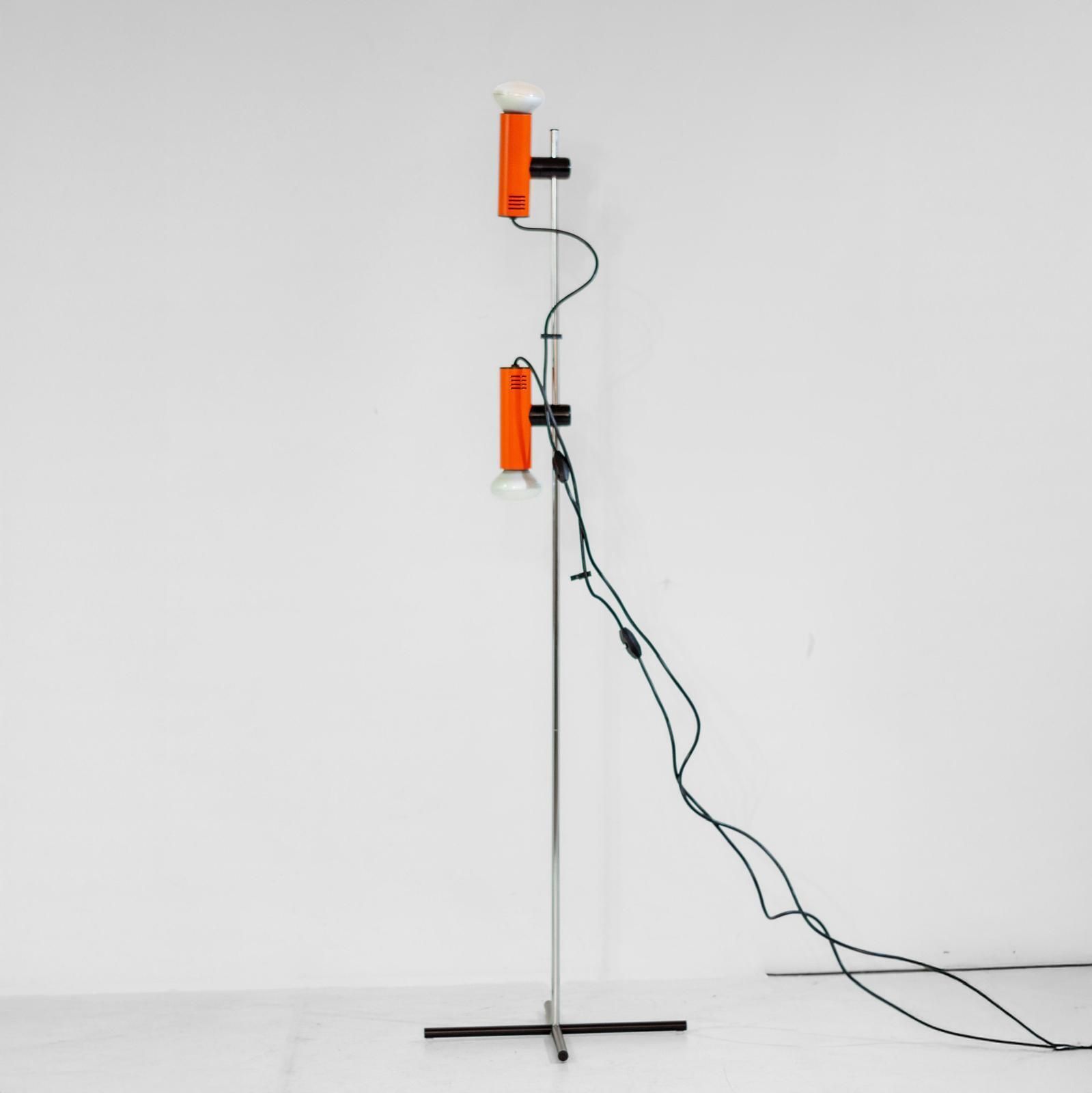 Space Age Metal Floor Lamp, Targetti Sankey, Italy 1970s photo for sale