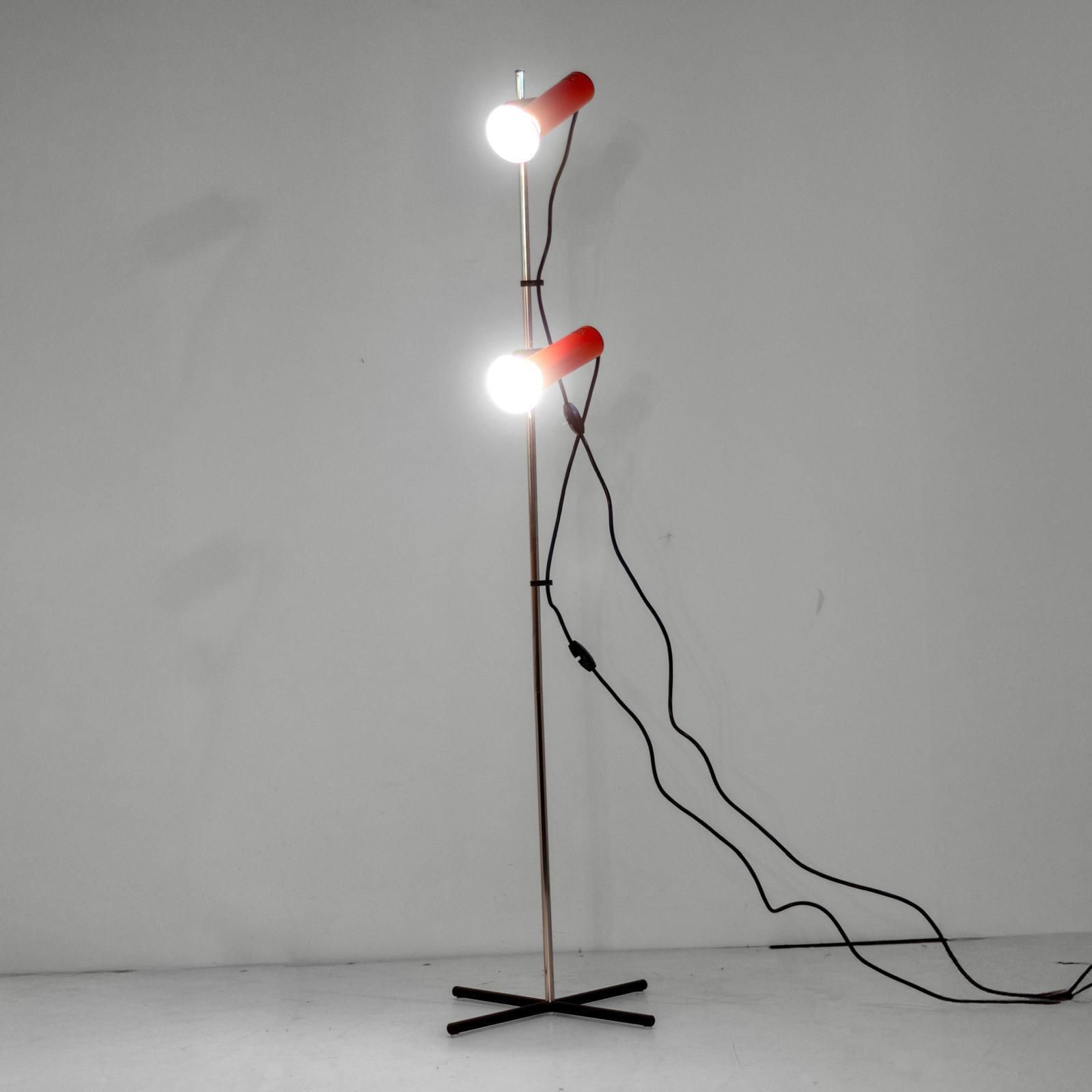 Space Age Metal Floor Lamp, Targetti Sankey, Italy 1970s photo Lighting