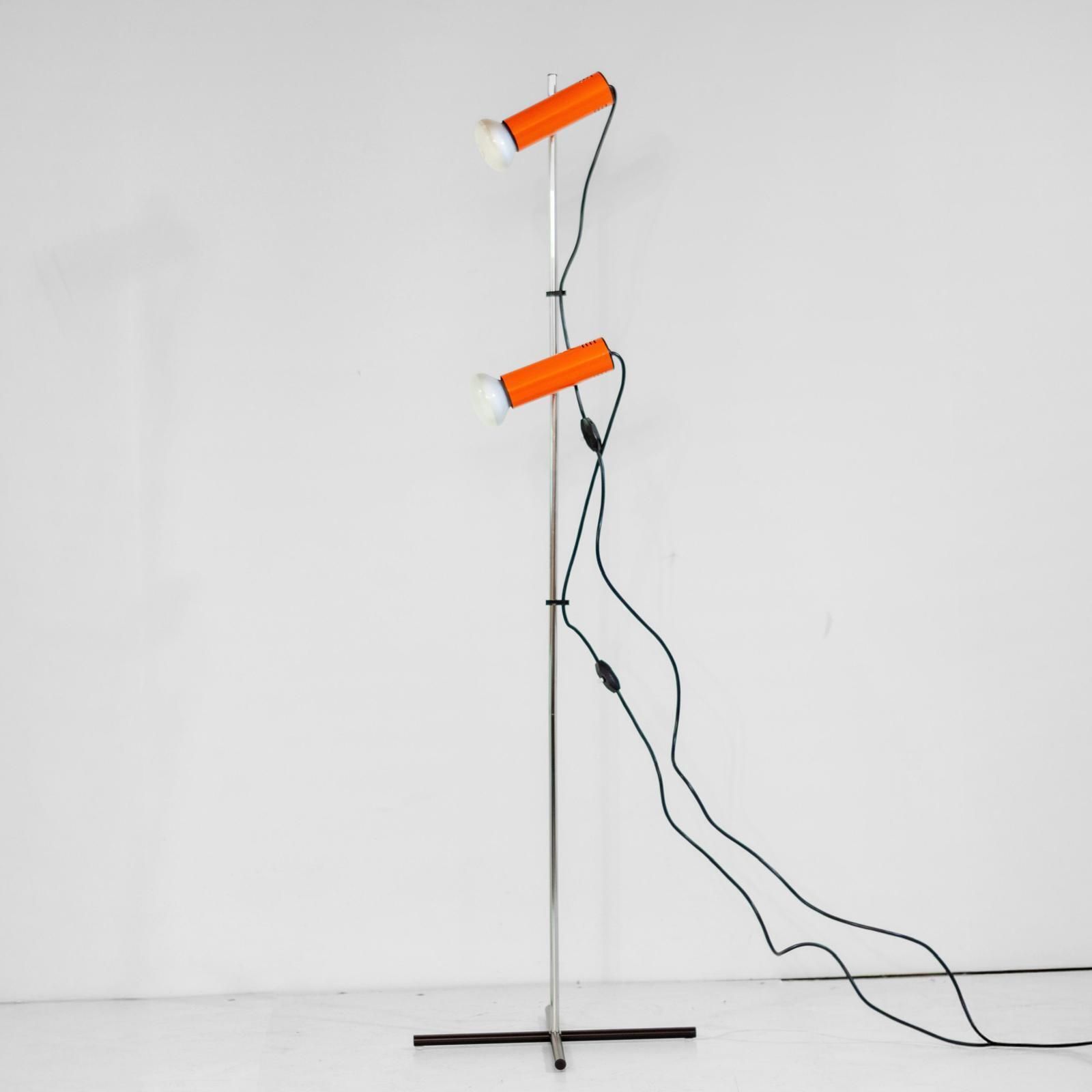 Space Age Metal Floor Lamp, Targetti Sankey, Italy 1970s