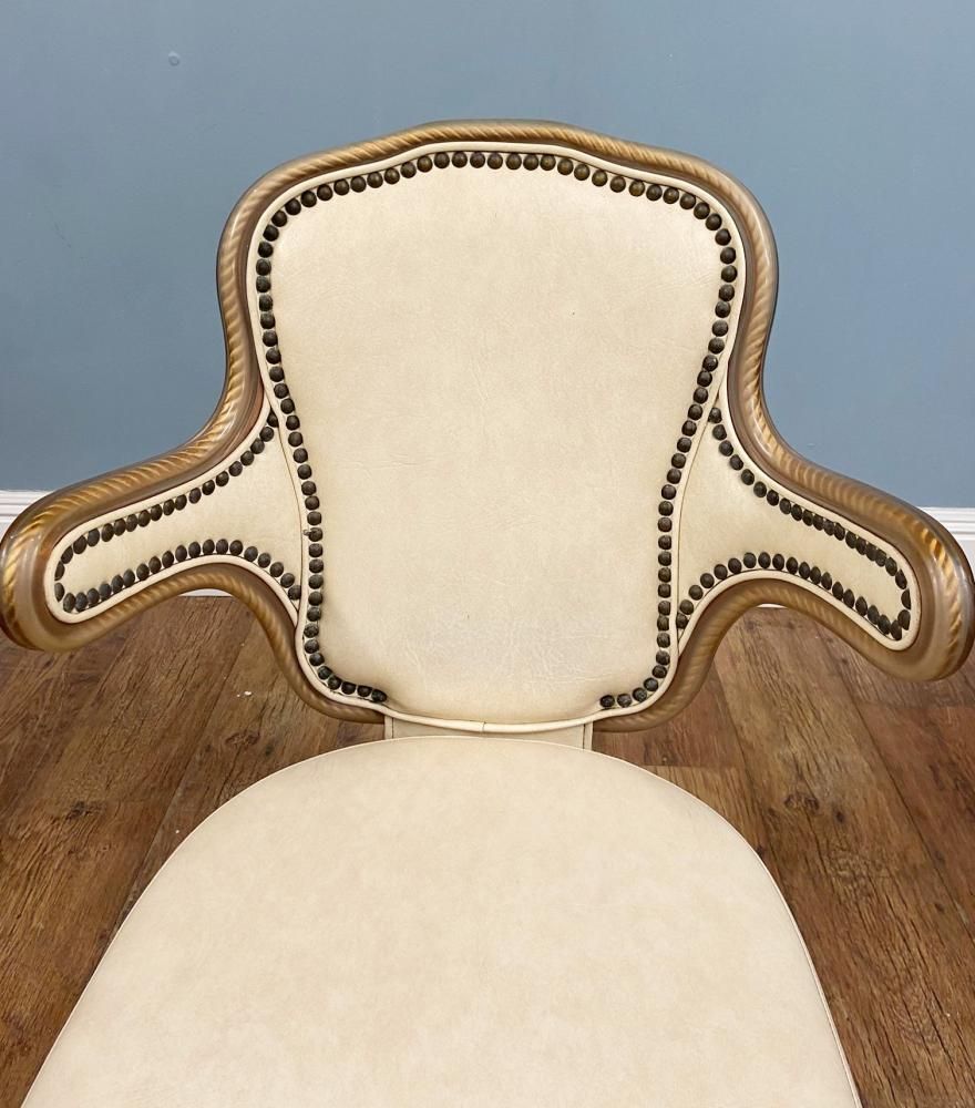 photo for sale Set 4 Mid Century Gaming Chairs Hollywood Regency 1950