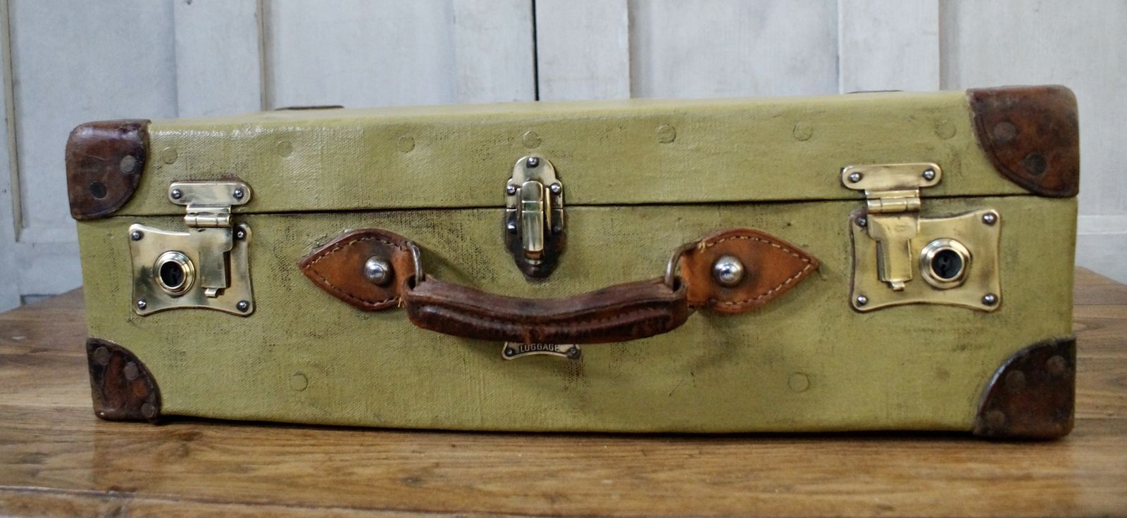 Vintage Pukka Military Wwii Demob Case