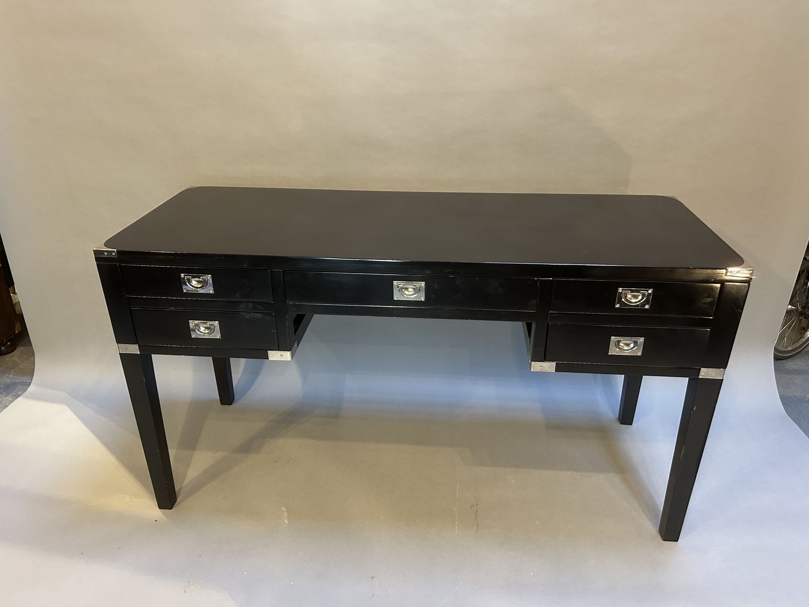 Ebonised Desk By Eichholtz photo for sale